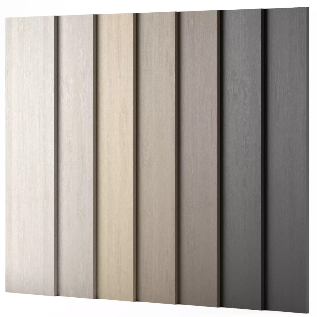 Oak Wood Material 3D Model – 7 Color Textures, PBR, FBX, OBJ - View 2