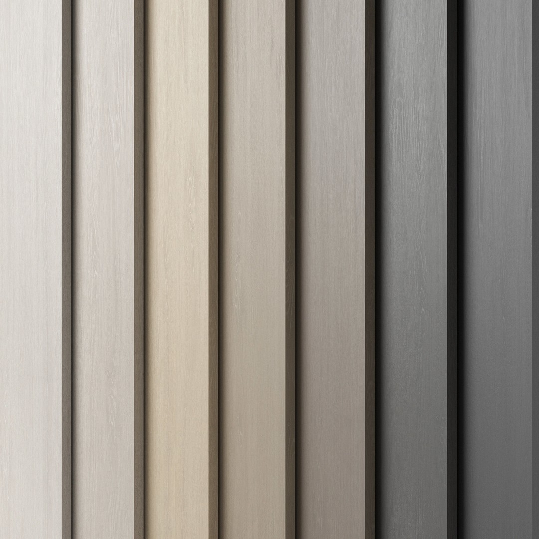 Oak Wood Material 3D Model – 7 Color Textures, PBR, FBX, OBJ - View 3