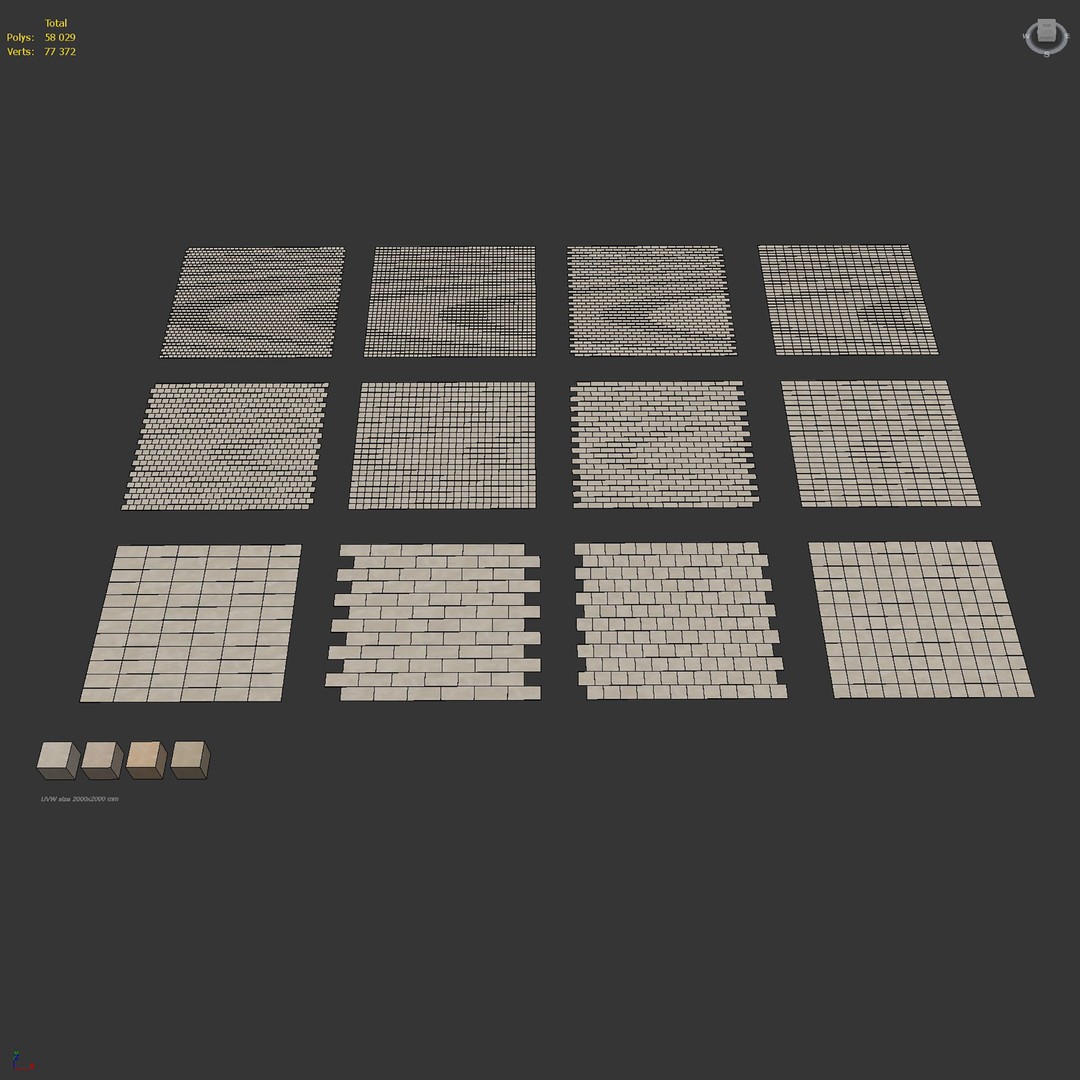 Brushed Limestone 3D Model – High-Quality PBR Texture, FBX, OBJ - View 10