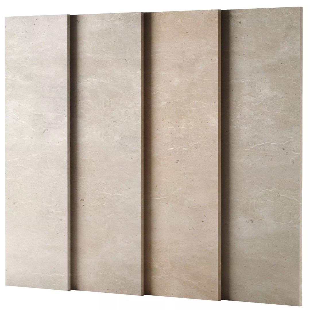 Brushed Limestone 3D Model – High-Quality PBR Texture, FBX, OBJ - View 2