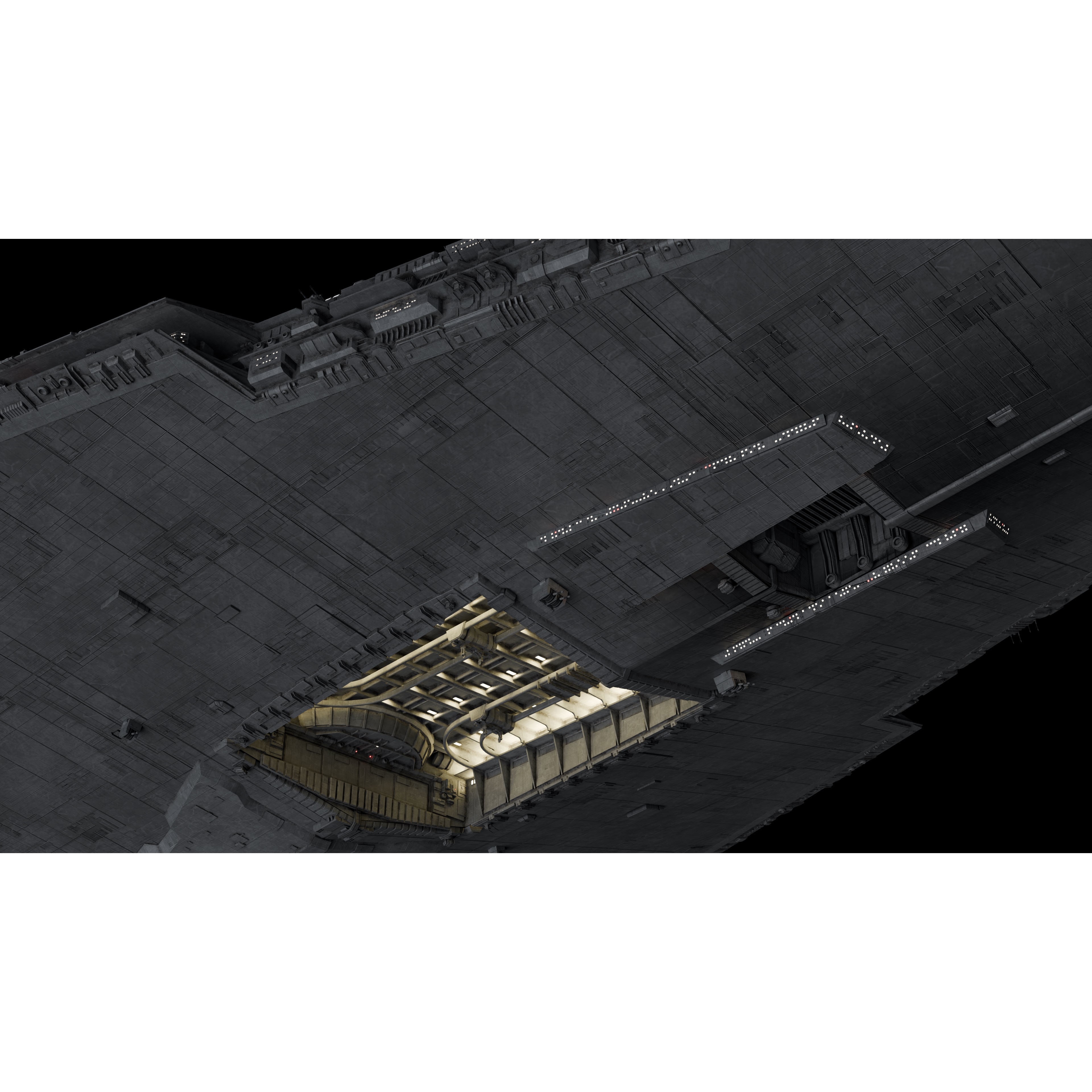 Imperial II-Class Star Destroyer - Game-Ready 3D Model - View 15