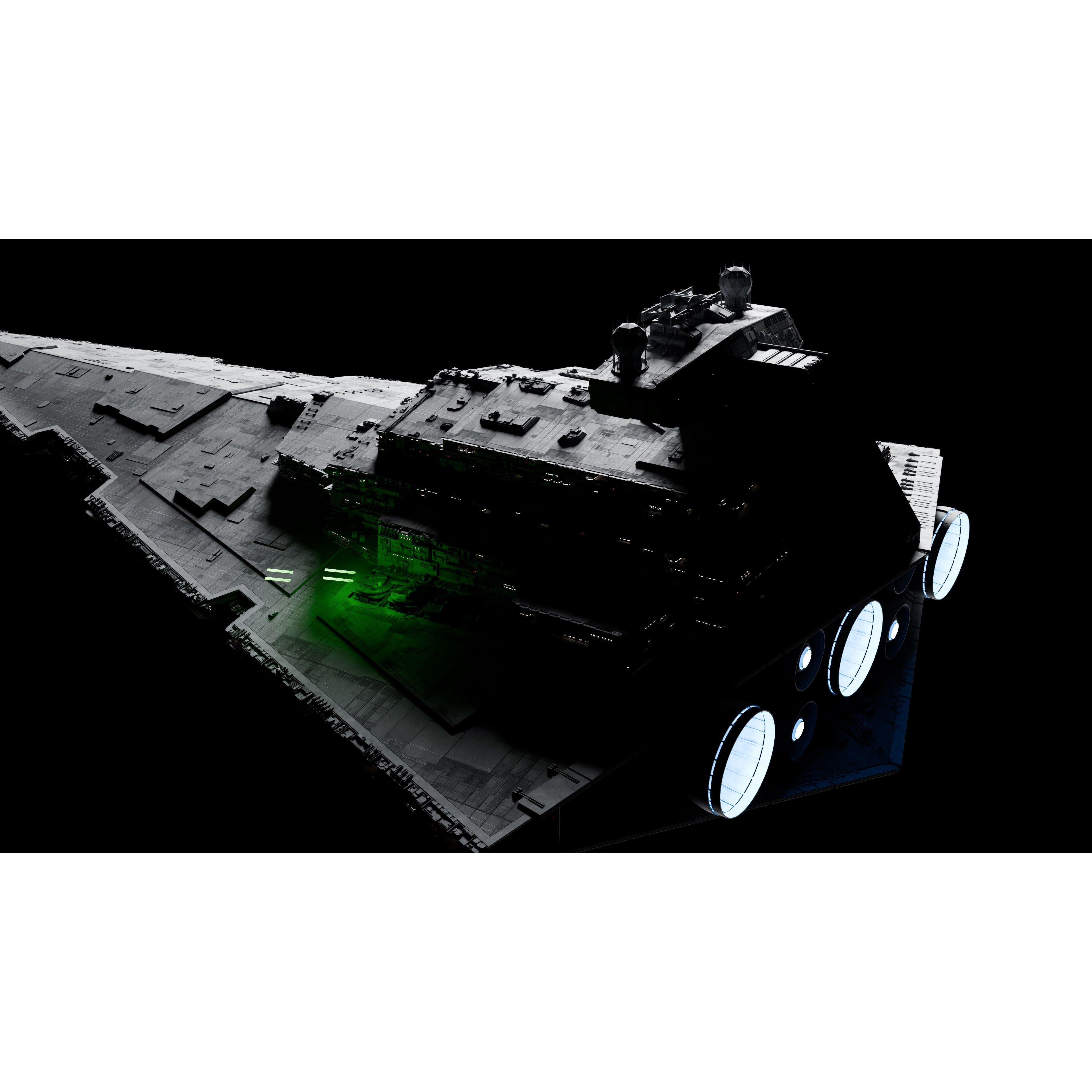 Imperial II-Class Star Destroyer - Game-Ready 3D Model - View 16
