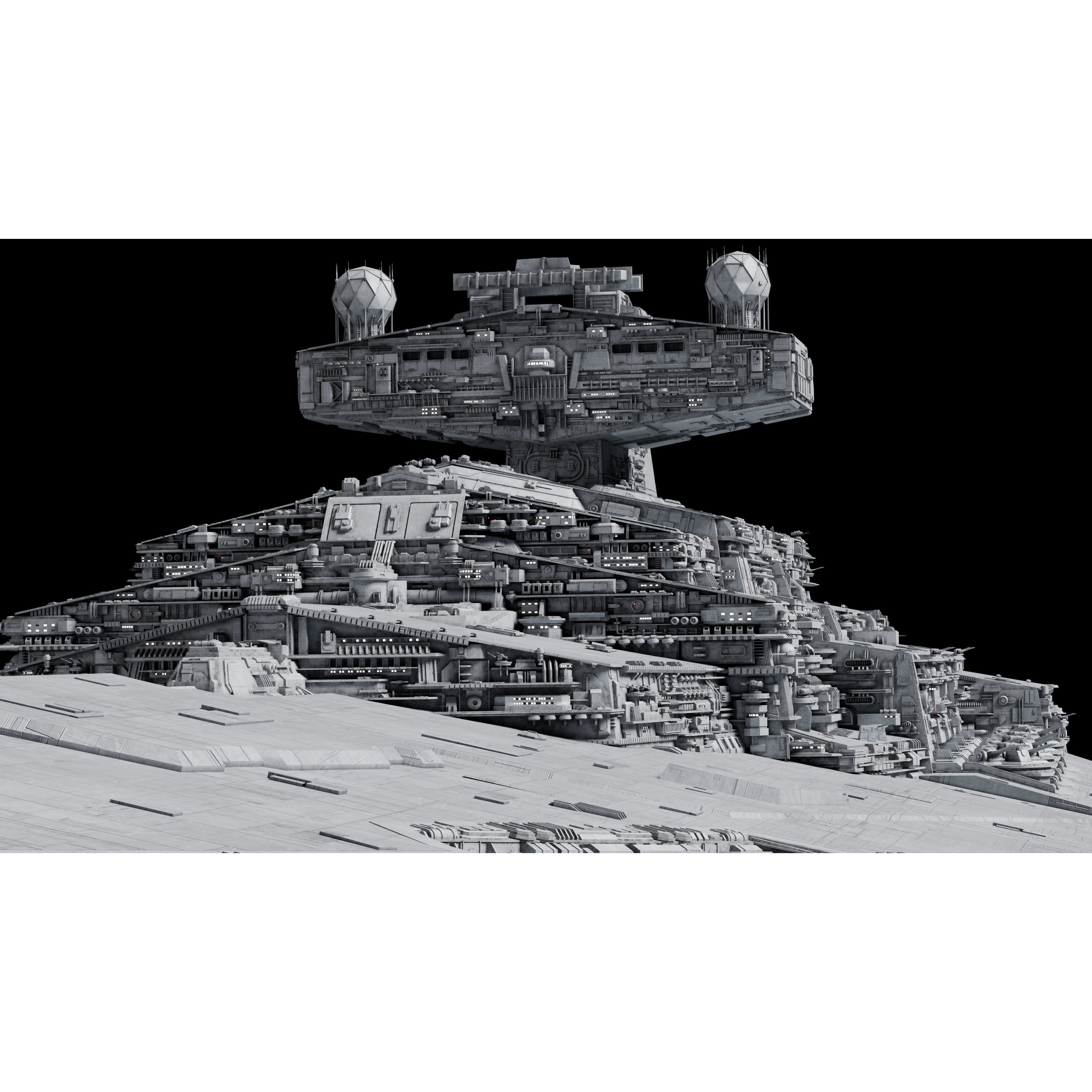 Imperial II-Class Star Destroyer - Game-Ready 3D Model - View 17