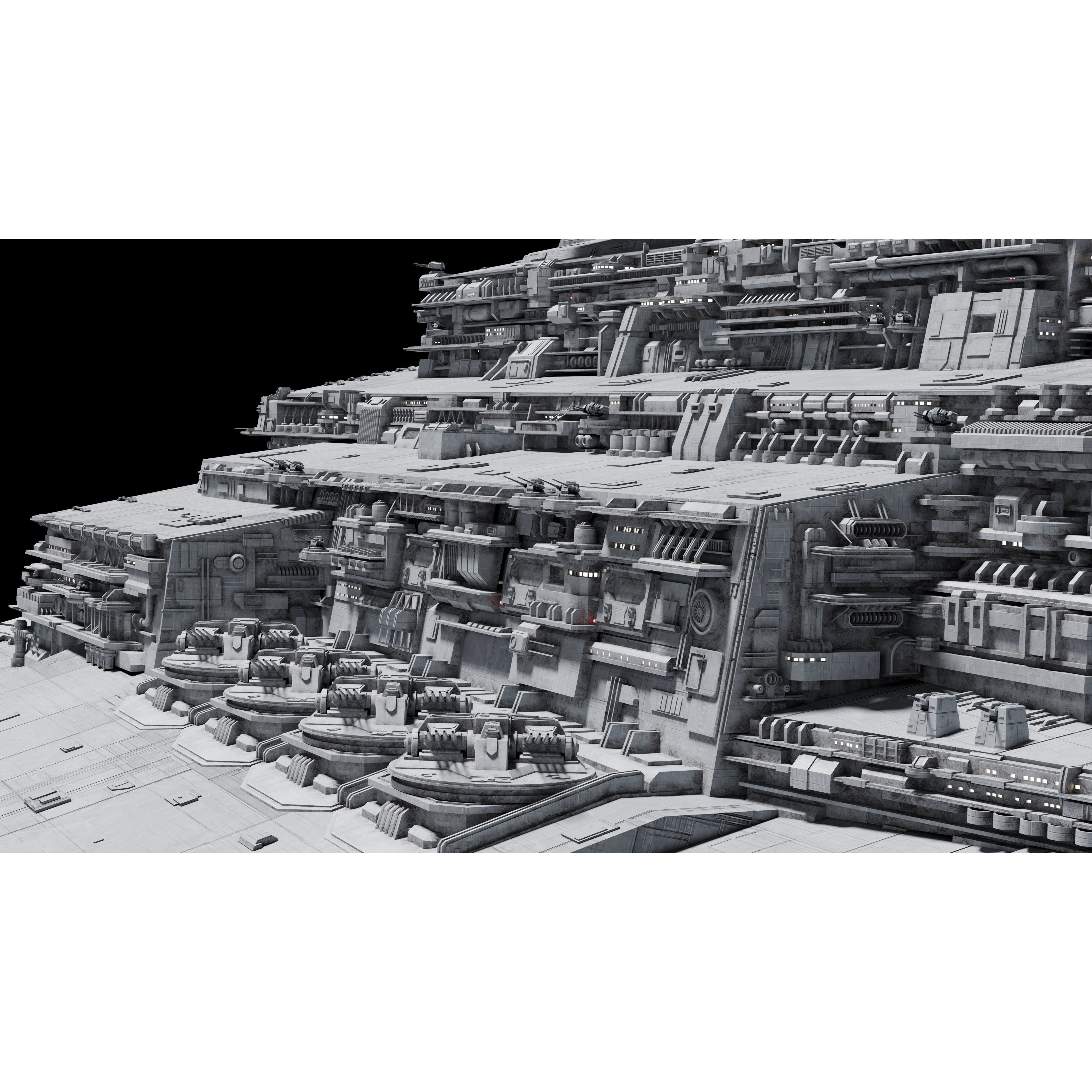 Imperial II-Class Star Destroyer - Game-Ready 3D Model - View 19