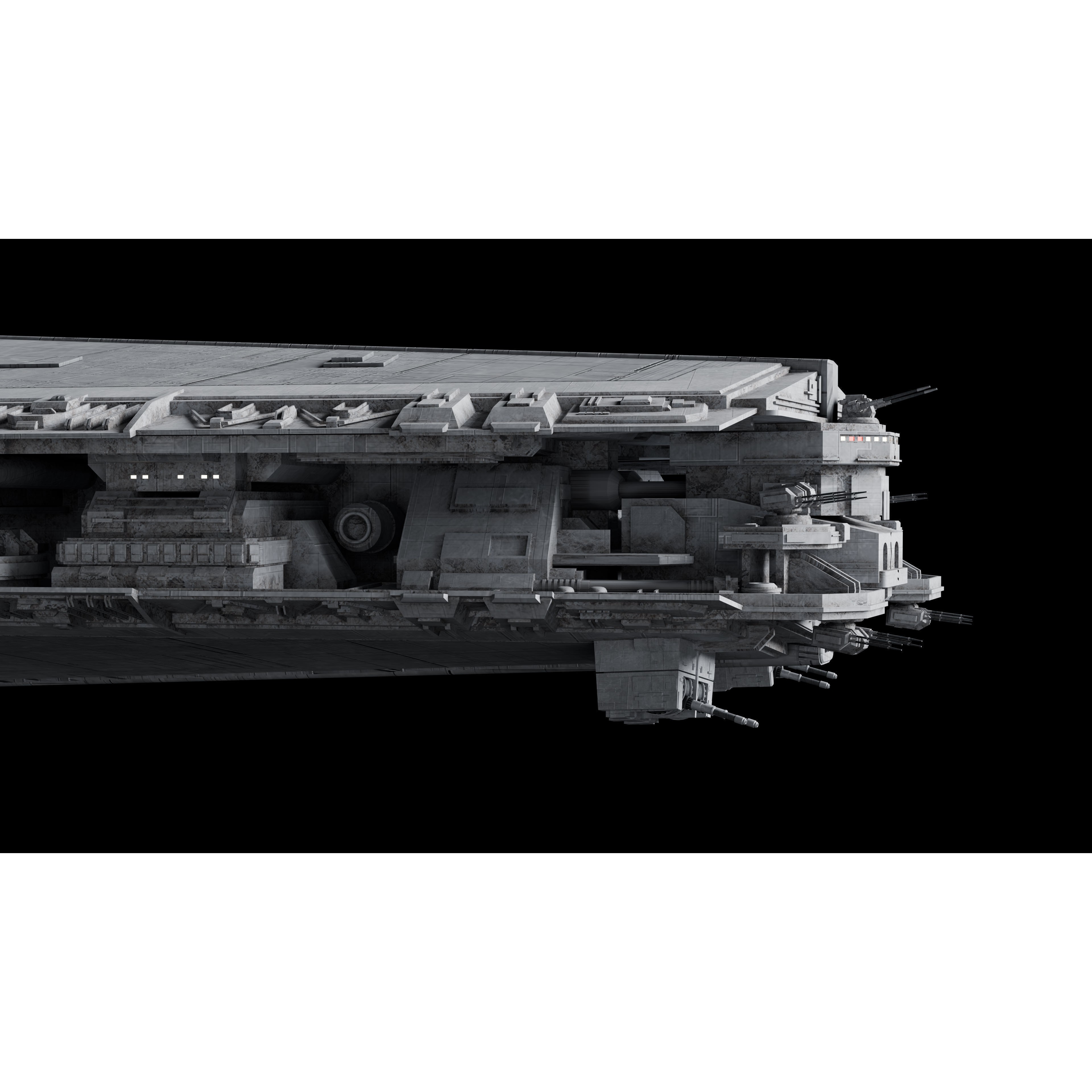 Imperial II-Class Star Destroyer - Game-Ready 3D Model - View 22