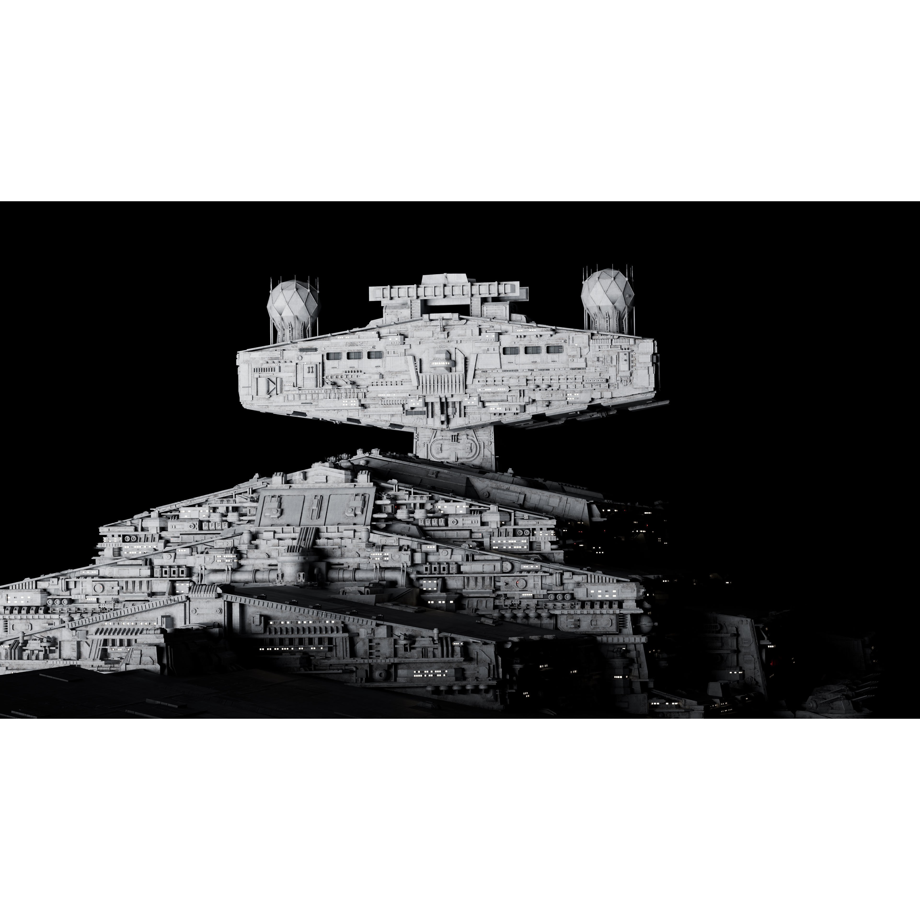 Imperial II-Class Star Destroyer - Game-Ready 3D Model - View 23