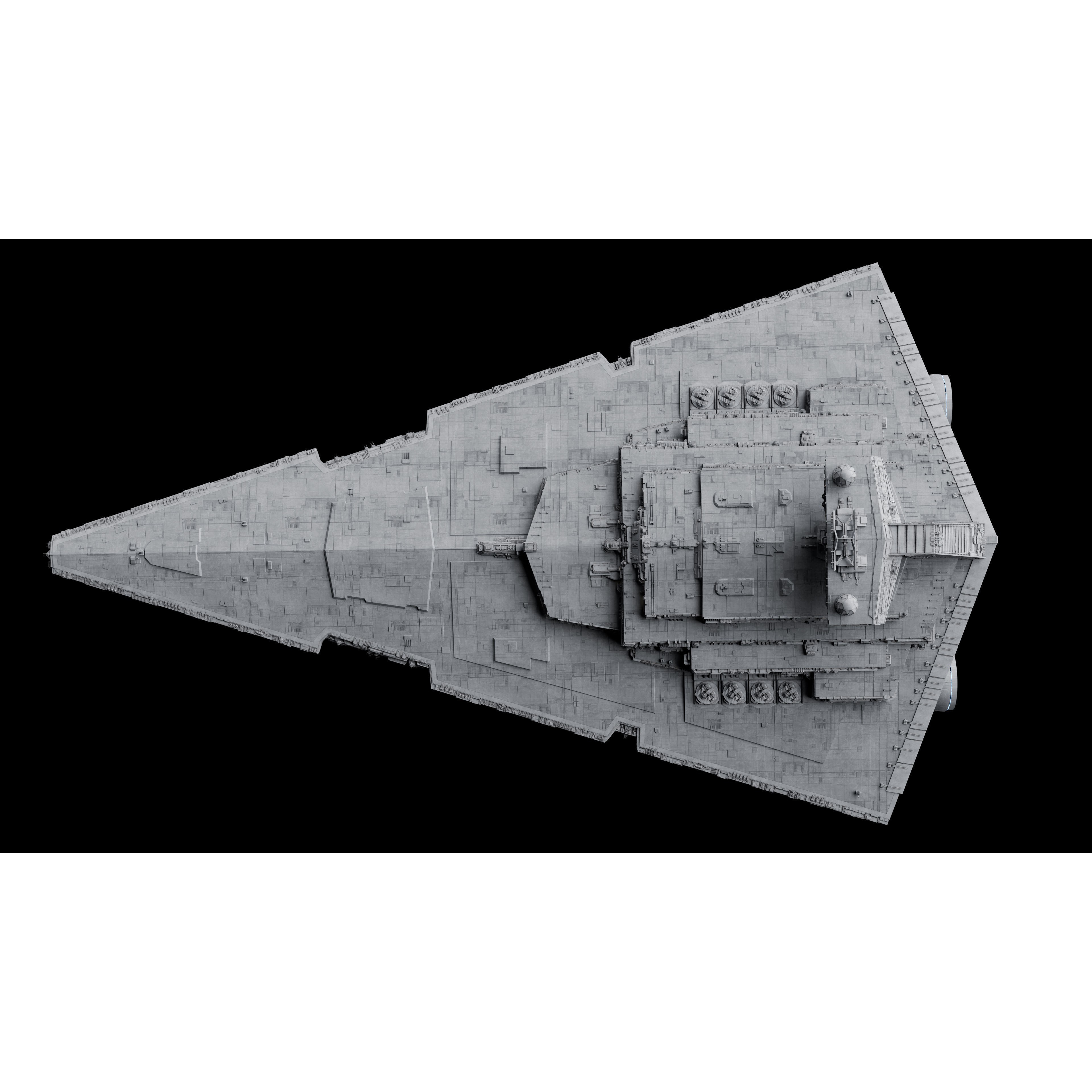 Imperial II-Class Star Destroyer - Game-Ready 3D Model - View 27