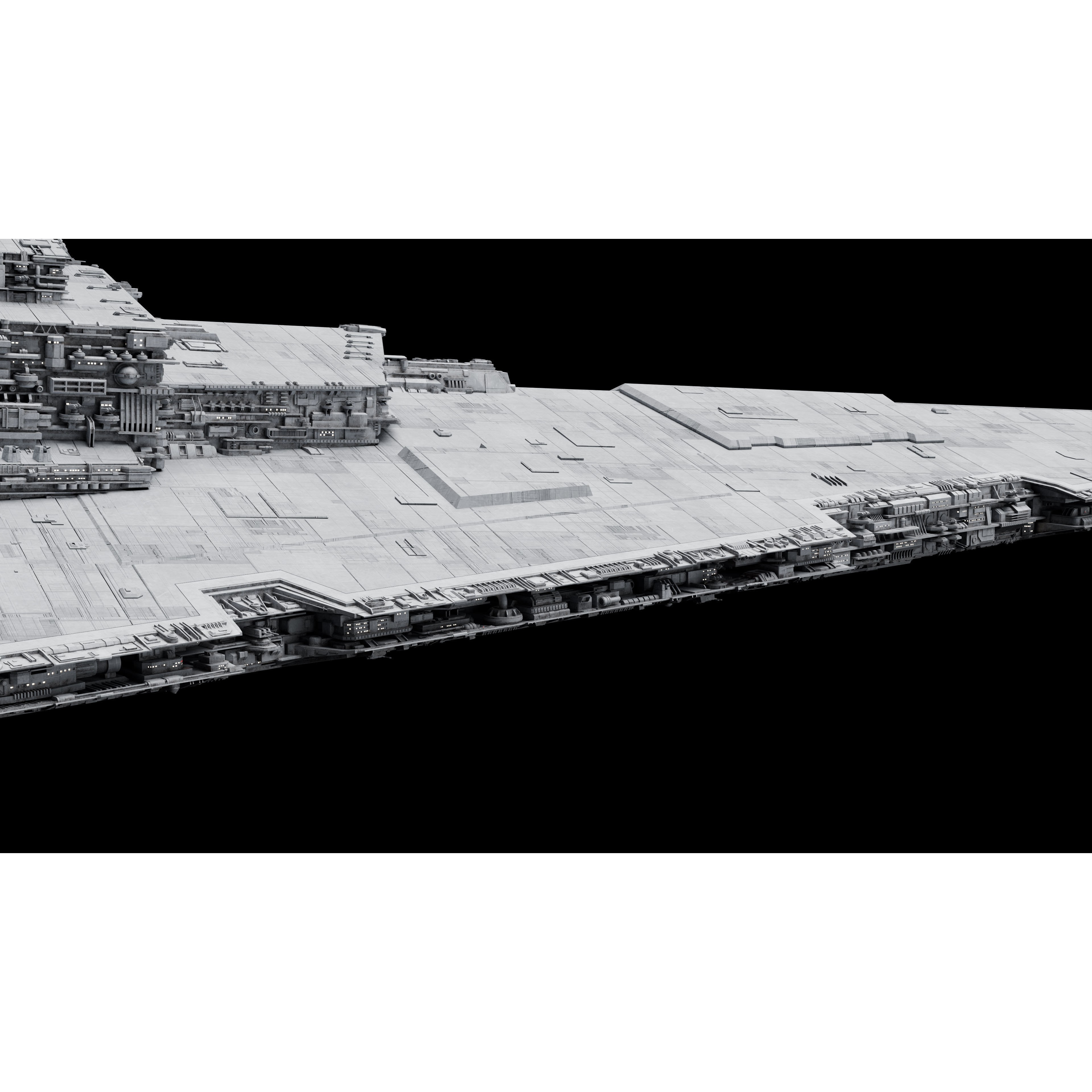 Imperial II-Class Star Destroyer - Game-Ready 3D Model - View 29