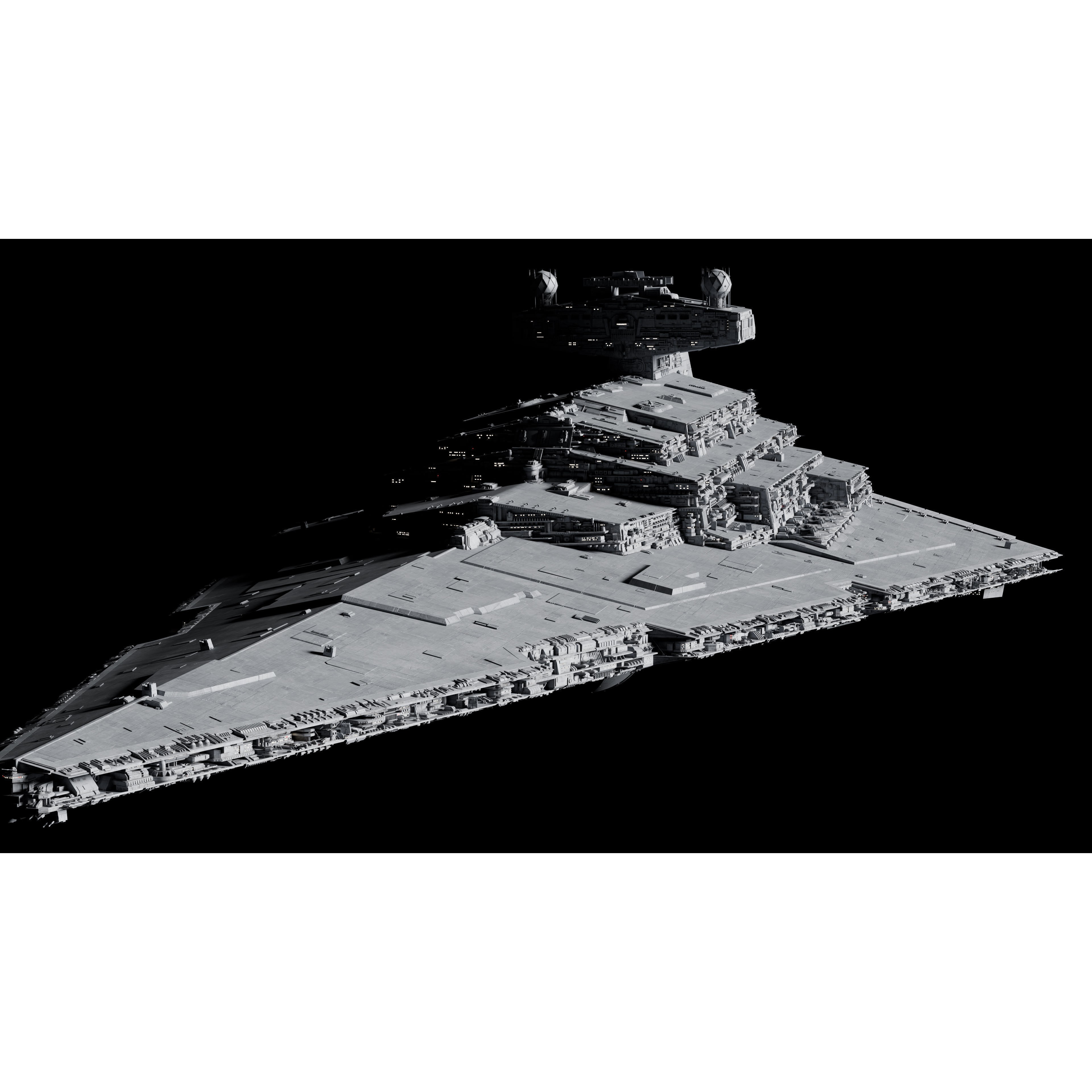 Imperial II-Class Star Destroyer - Game-Ready 3D Model - View 31