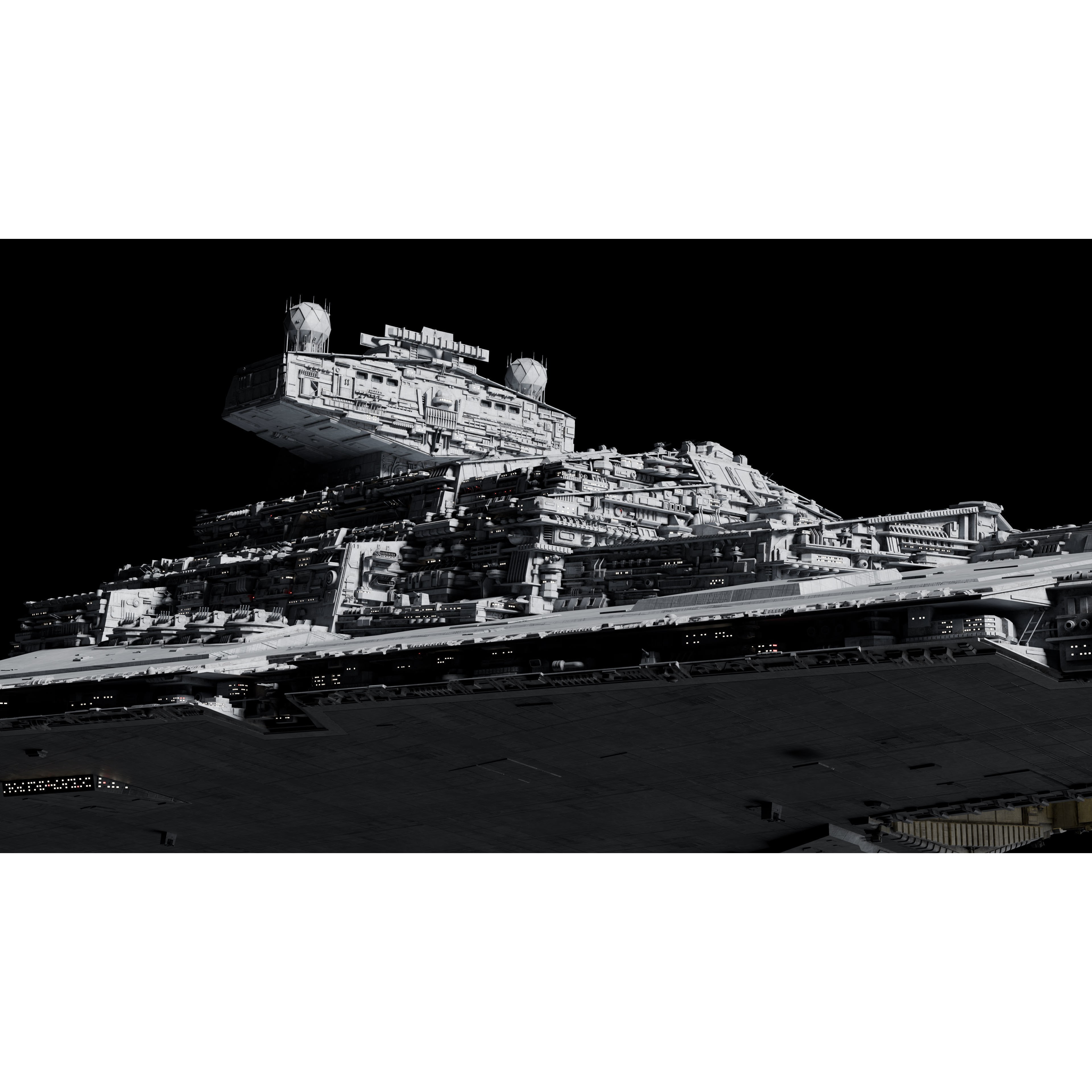 Imperial II-Class Star Destroyer - Game-Ready 3D Model - View 32