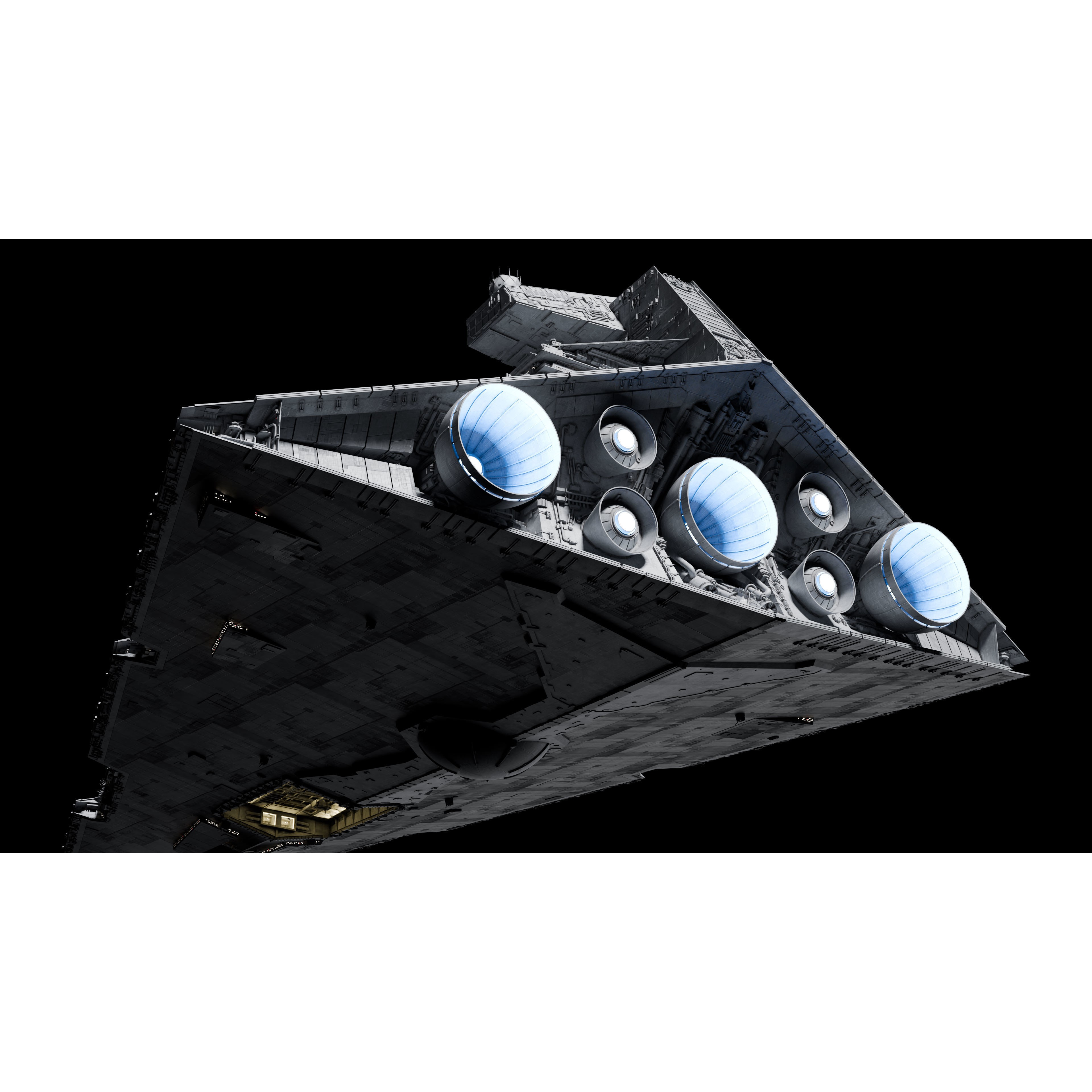 Imperial II-Class Star Destroyer - Game-Ready 3D Model - View 4