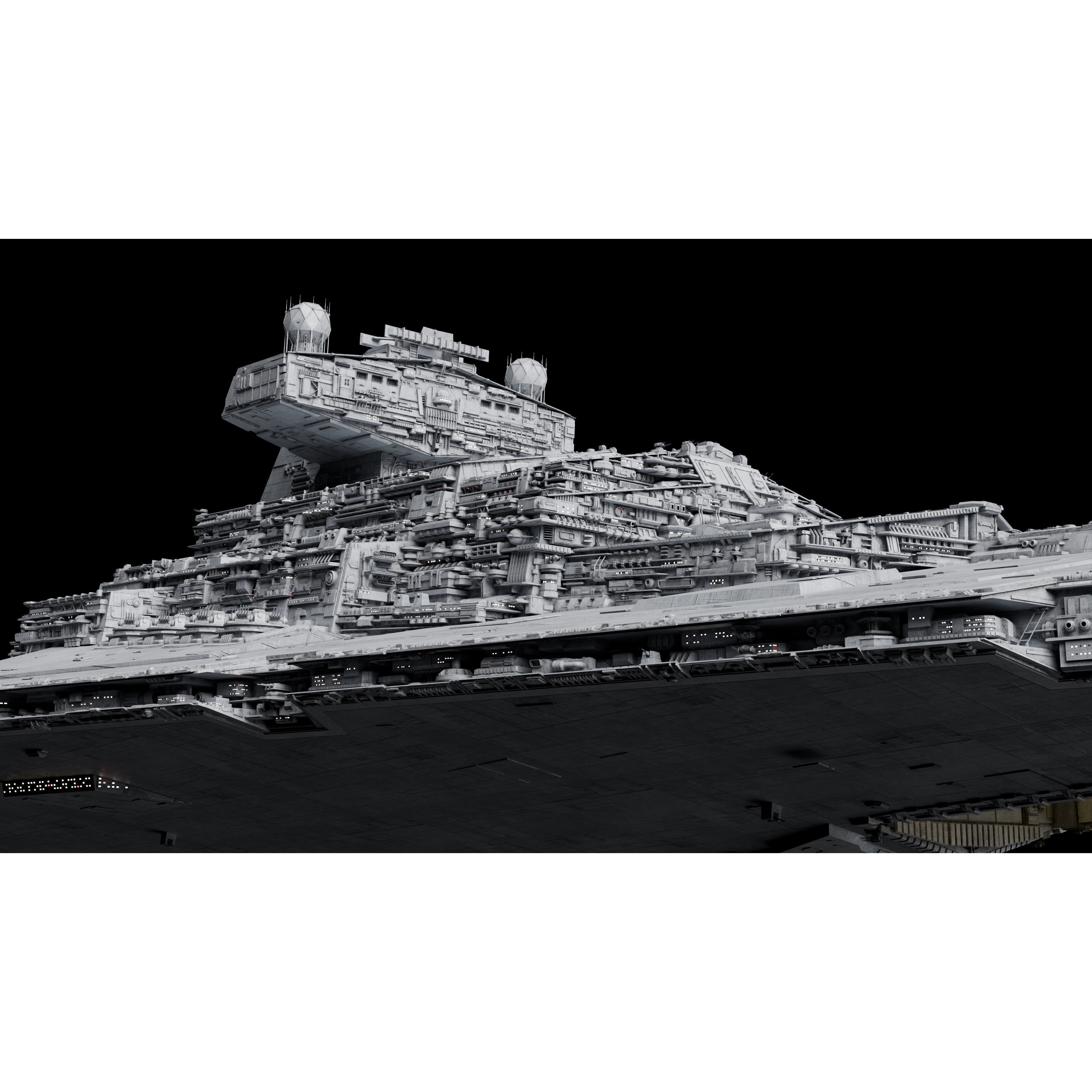 Imperial II-Class Star Destroyer - Game-Ready 3D Model - View 6