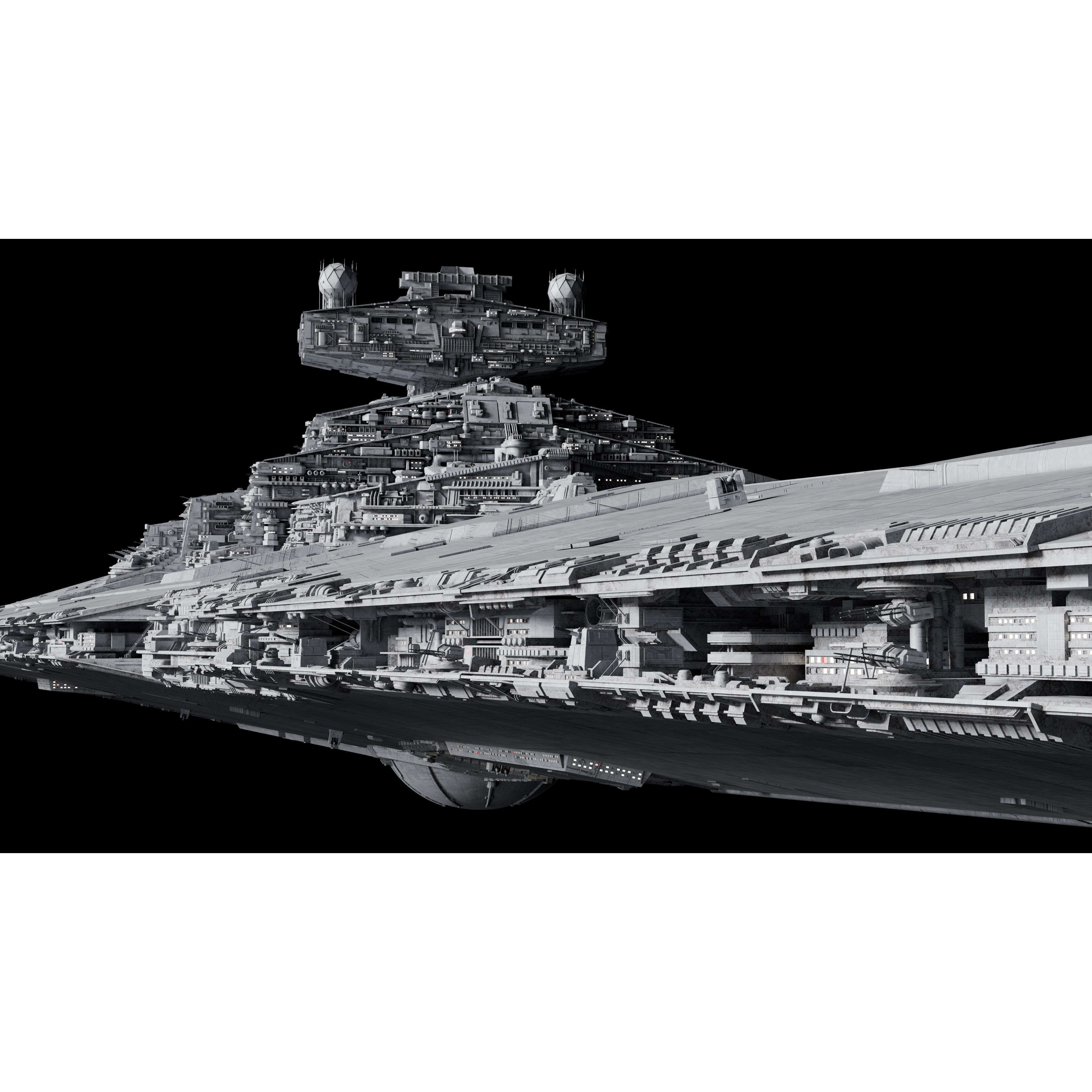 Imperial II-Class Star Destroyer - Game-Ready 3D Model - View 8