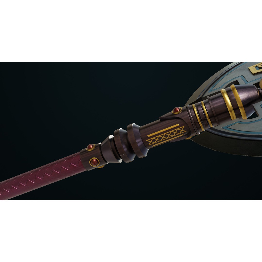 Battle Axe 3D Model – Low Poly PBR Weapon for Games, FBX - View 17