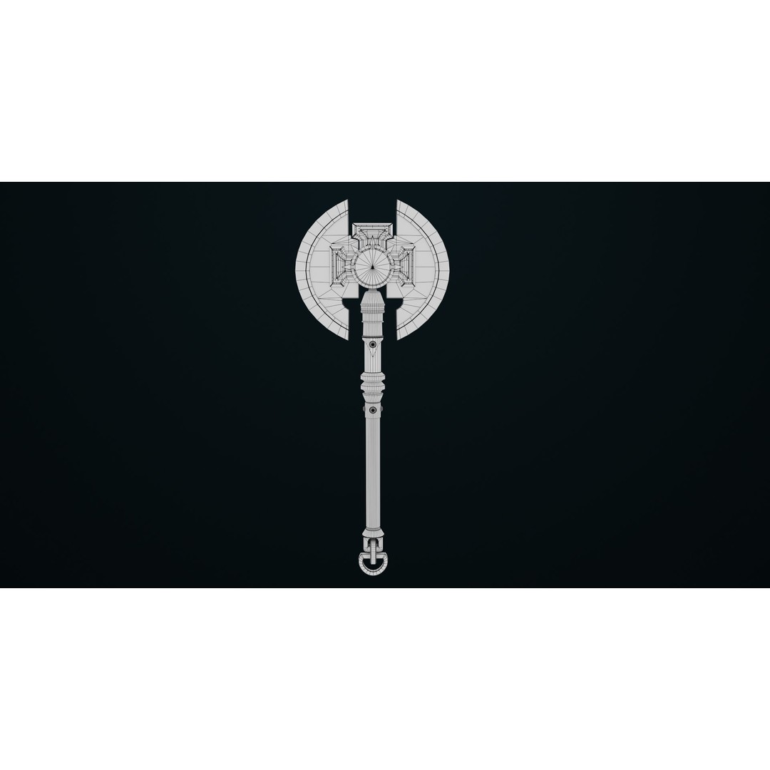 Battle Axe 3D Model – Low Poly PBR Weapon for Games, FBX - View 19