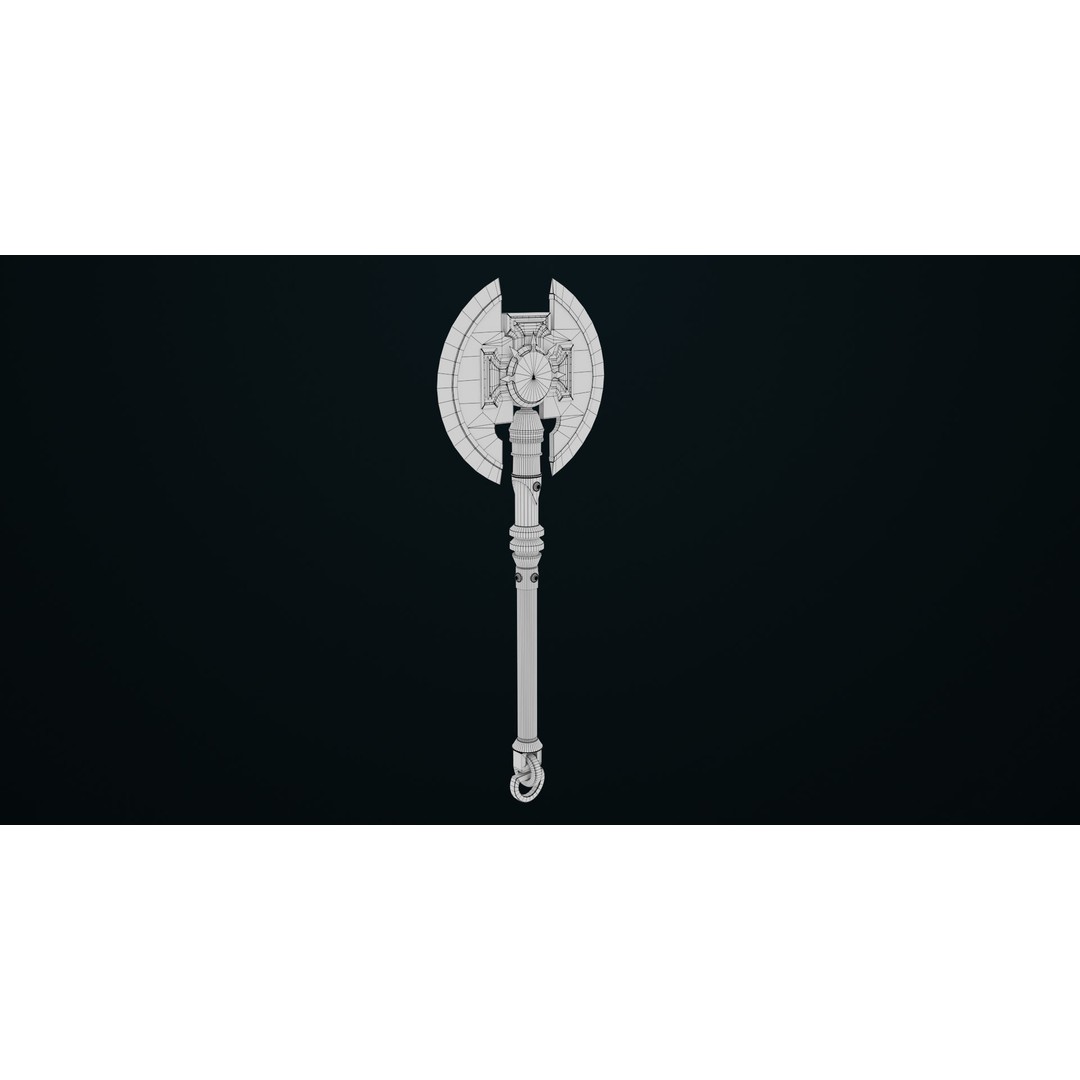Battle Axe 3D Model – Low Poly PBR Weapon for Games, FBX - View 20