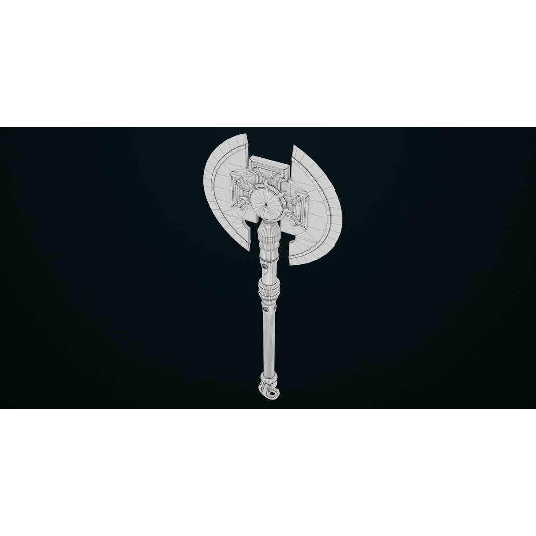 Battle Axe 3D Model – Low Poly PBR Weapon for Games, FBX - View 22