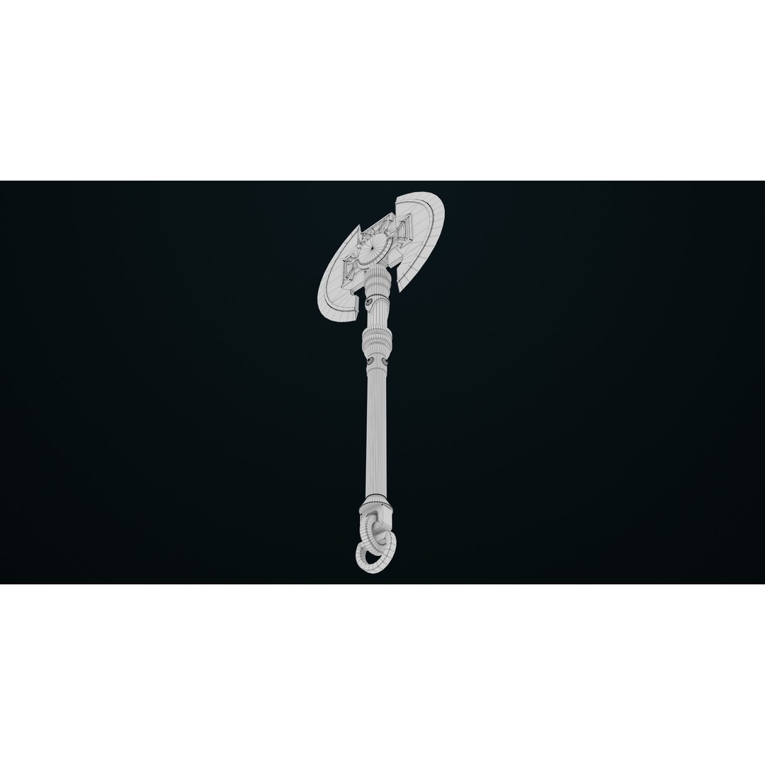 Battle Axe 3D Model – Low Poly PBR Weapon for Games, FBX - View 23