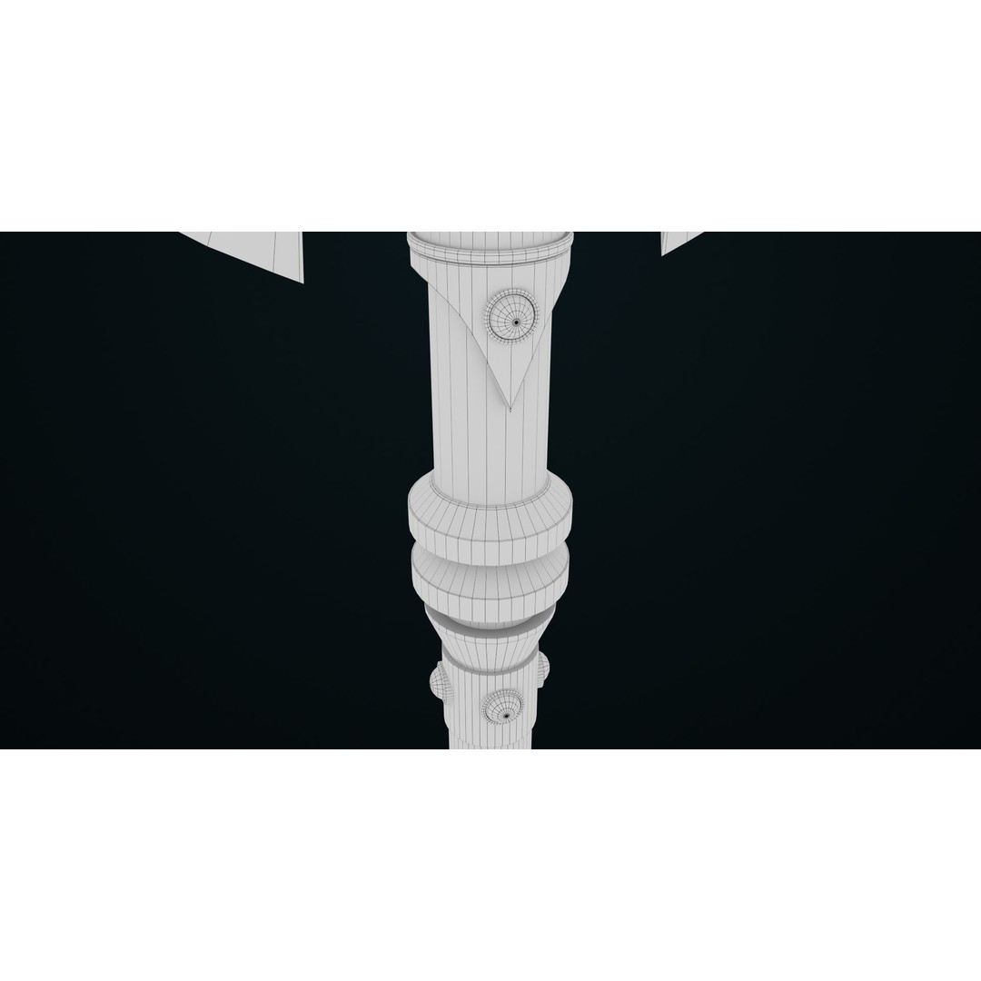 Battle Axe 3D Model – Low Poly PBR Weapon for Games, FBX - View 26