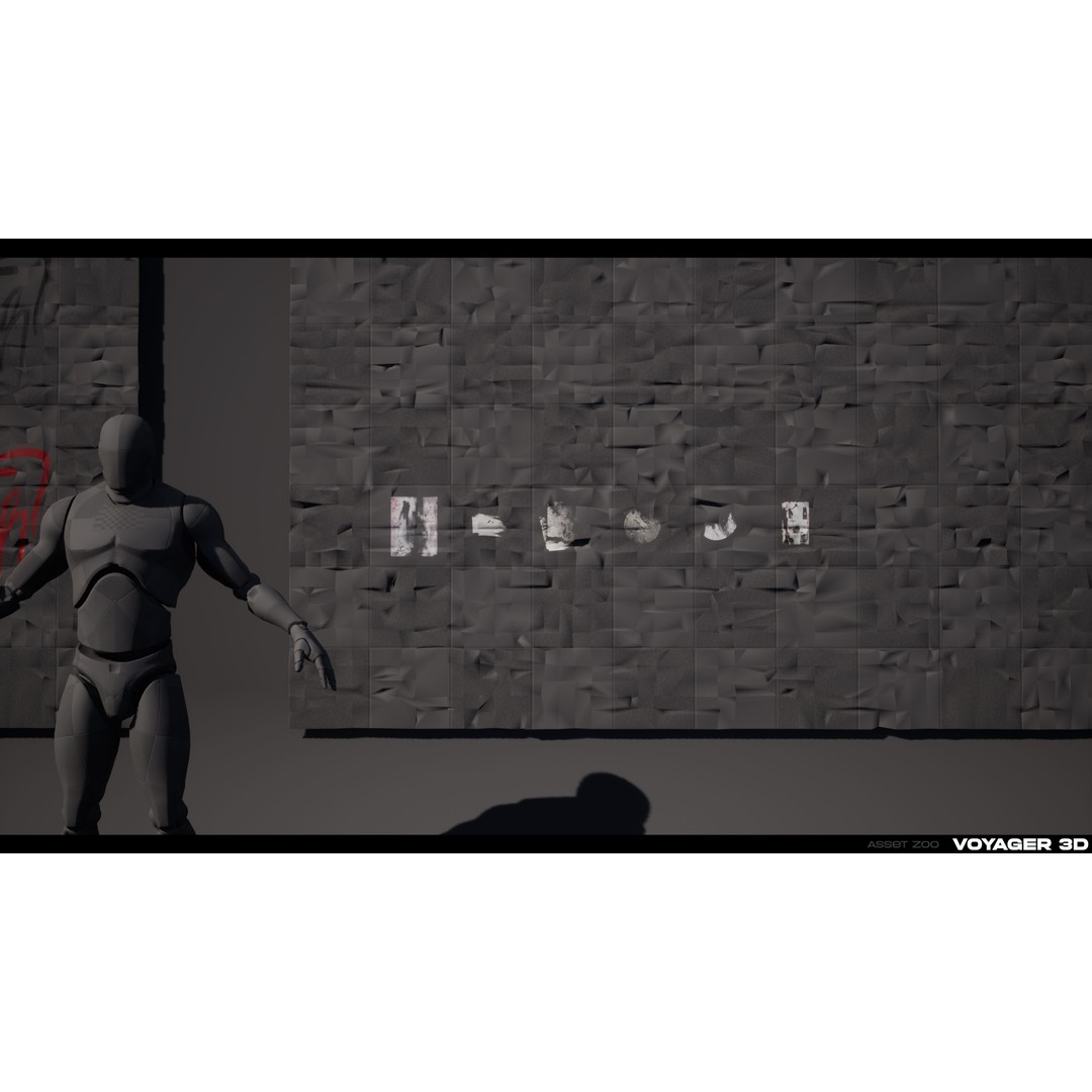 Graffiti 3D Model – Realistic Decal Pack with PBR Textures - View 15