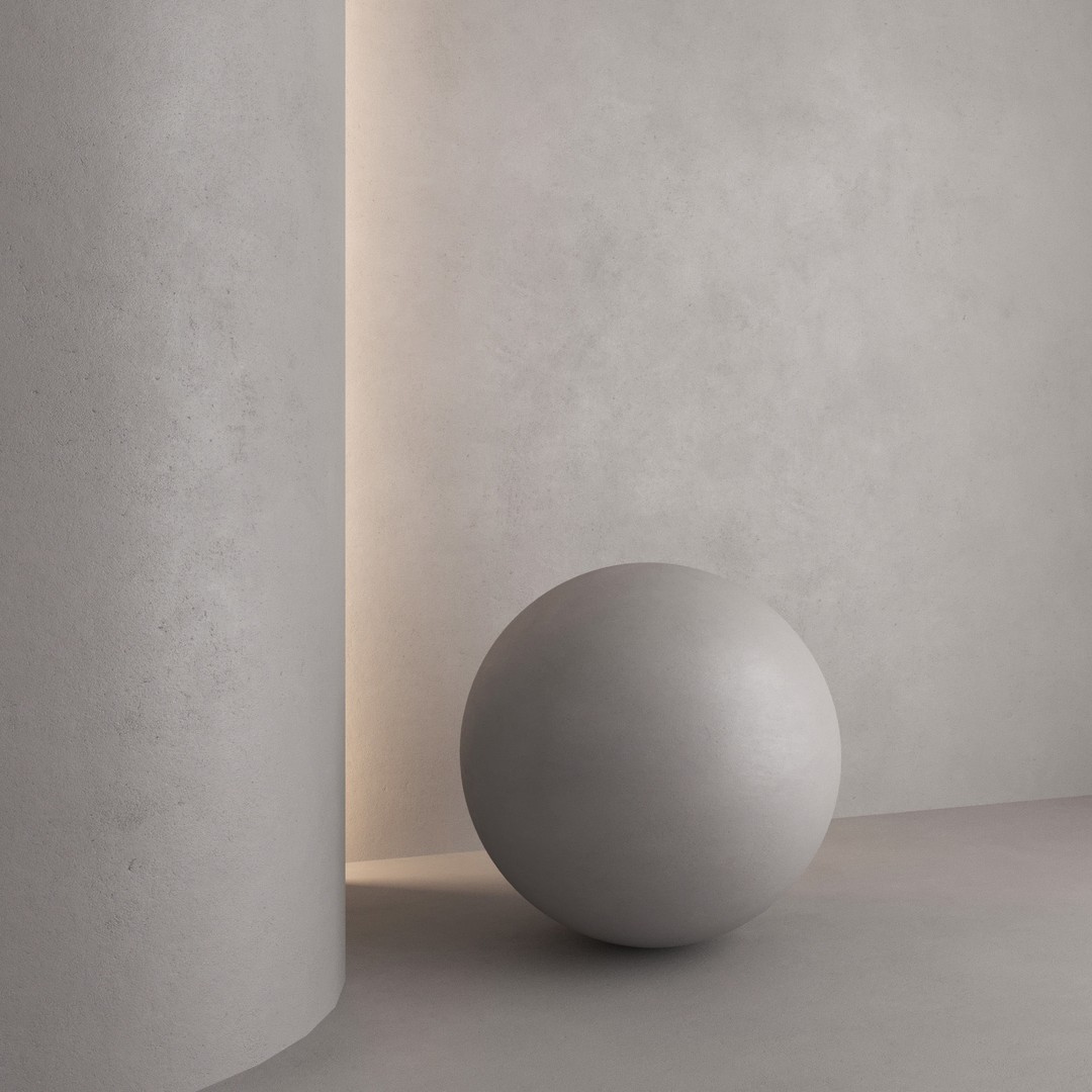 Decorative Plaster 3D Model – High Quality PBR Textures, FBX, OBJ - View 4