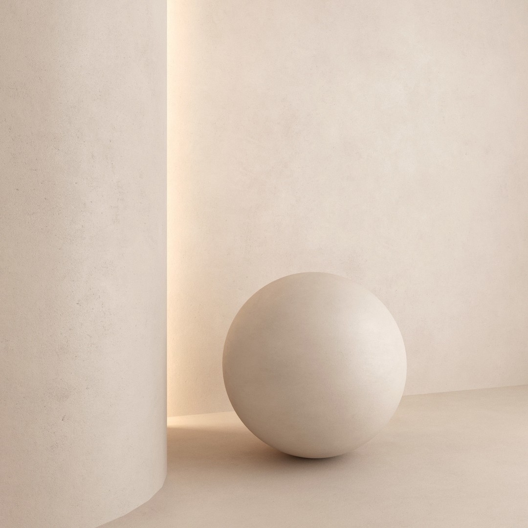 Decorative Plaster 3D Model – High Quality PBR Textures, FBX, OBJ - View 5