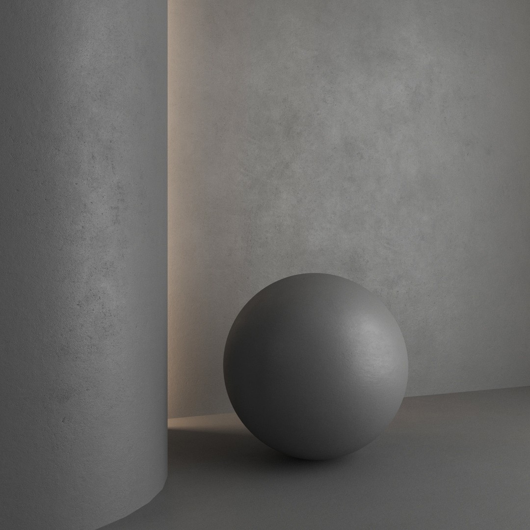 Decorative Plaster 3D Model – High Quality PBR Textures, FBX, OBJ - View 9