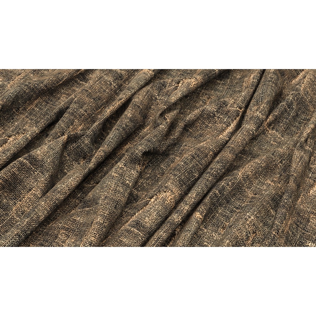Vintage Hemp Textures 3D Model – 4K Seamless PBR Textures, PNG