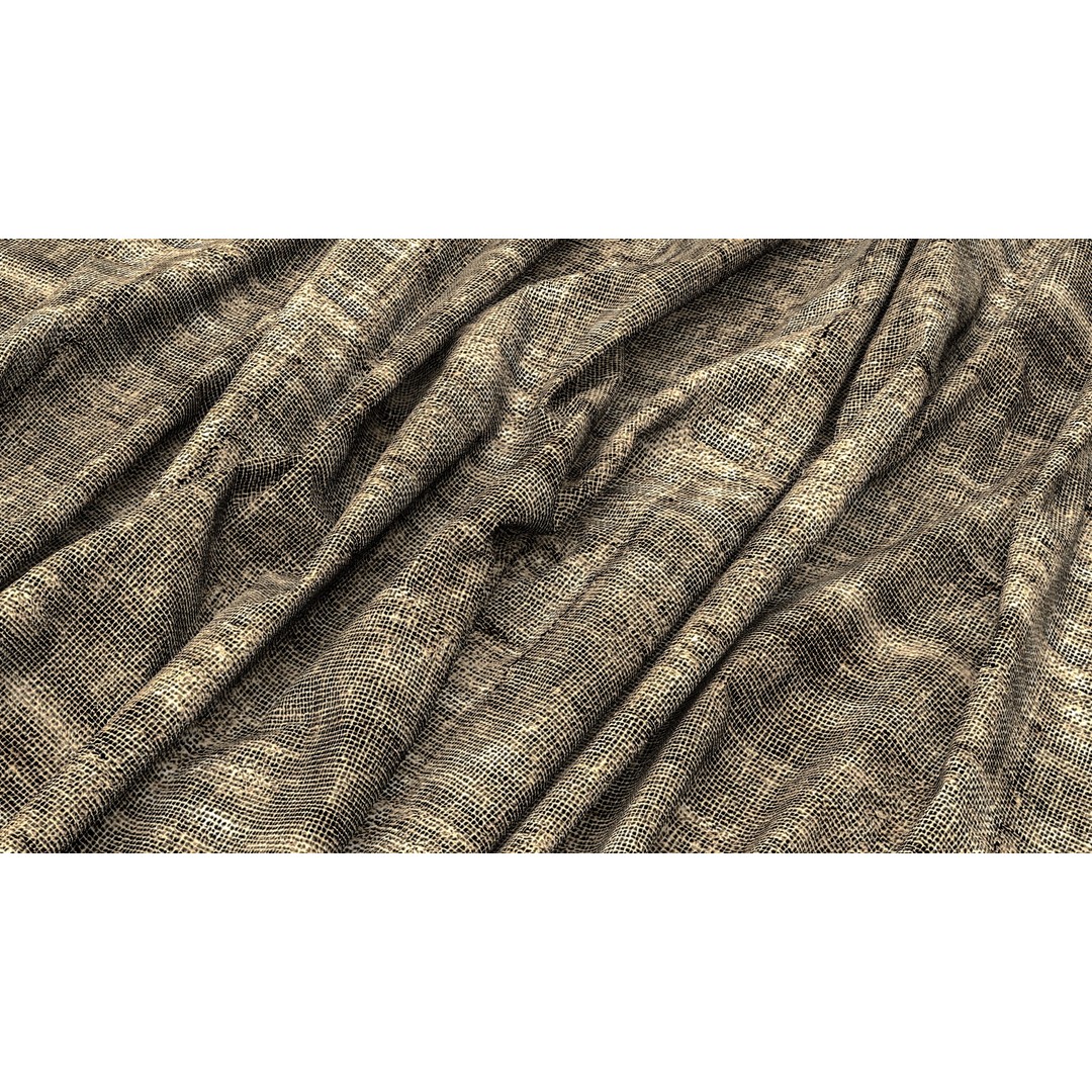 Vintage Hemp Textures 3D Model – 4K Seamless PBR Textures, PNG - View 6