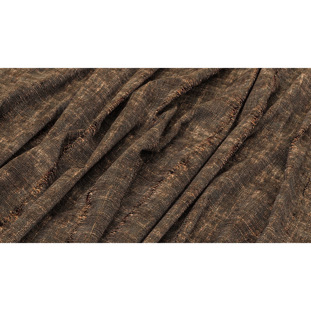 Vintage Hemp Textures 3D Model – 4K Seamless PBR Textures, PNG - View 9