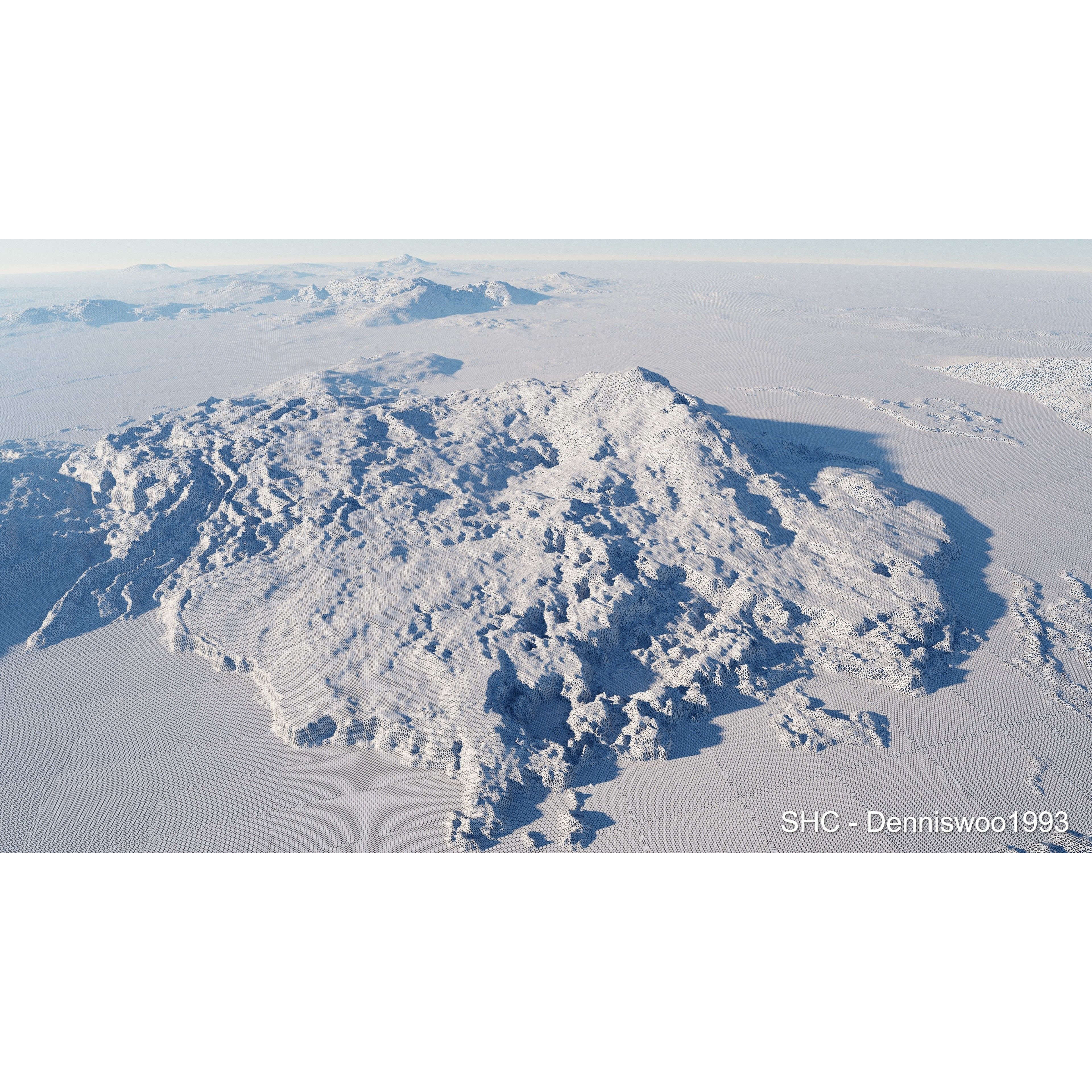 Large Scale Procedural Planet with 3D Cities - 3D Model