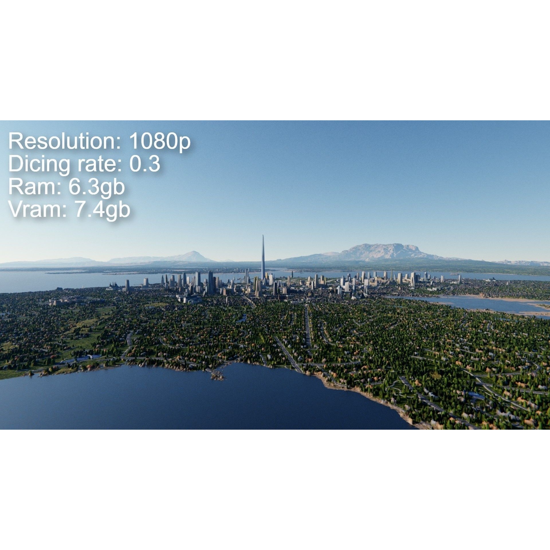 Large Scale Procedural Planet with 3D Cities - 3D Model - View 17