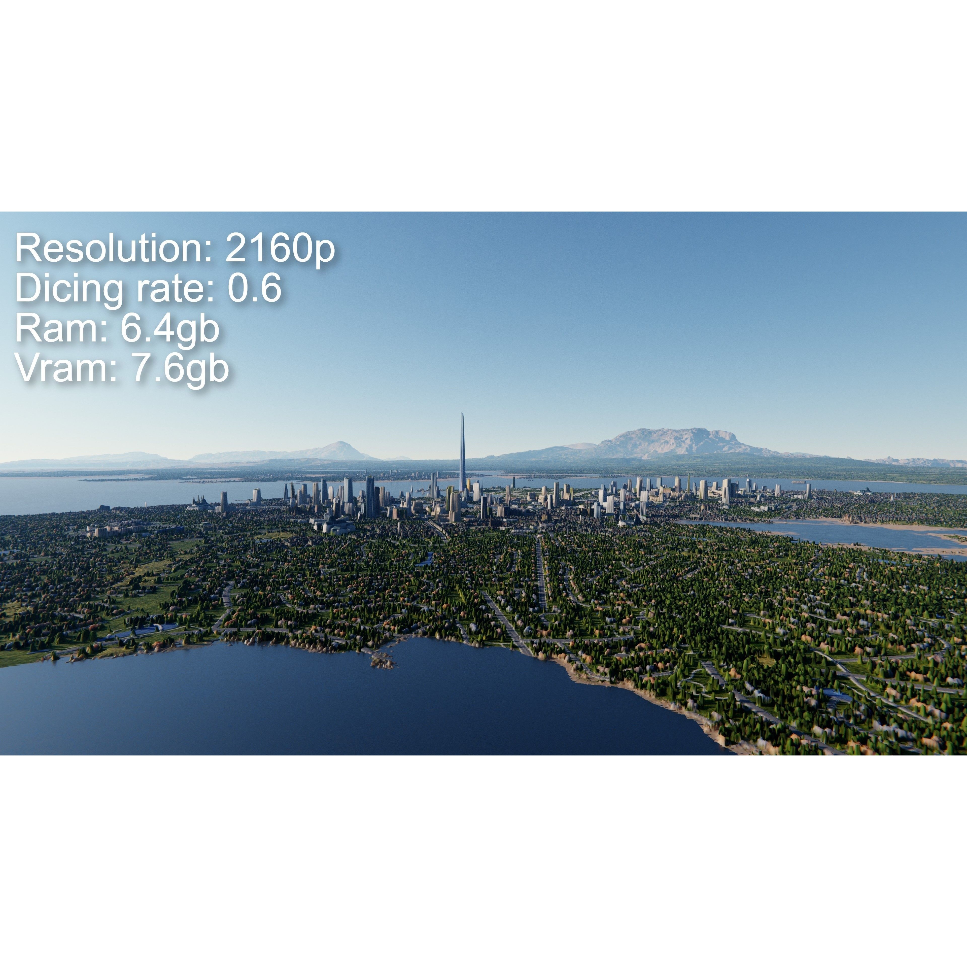 Large Scale Procedural Planet with 3D Cities - 3D Model - View 18