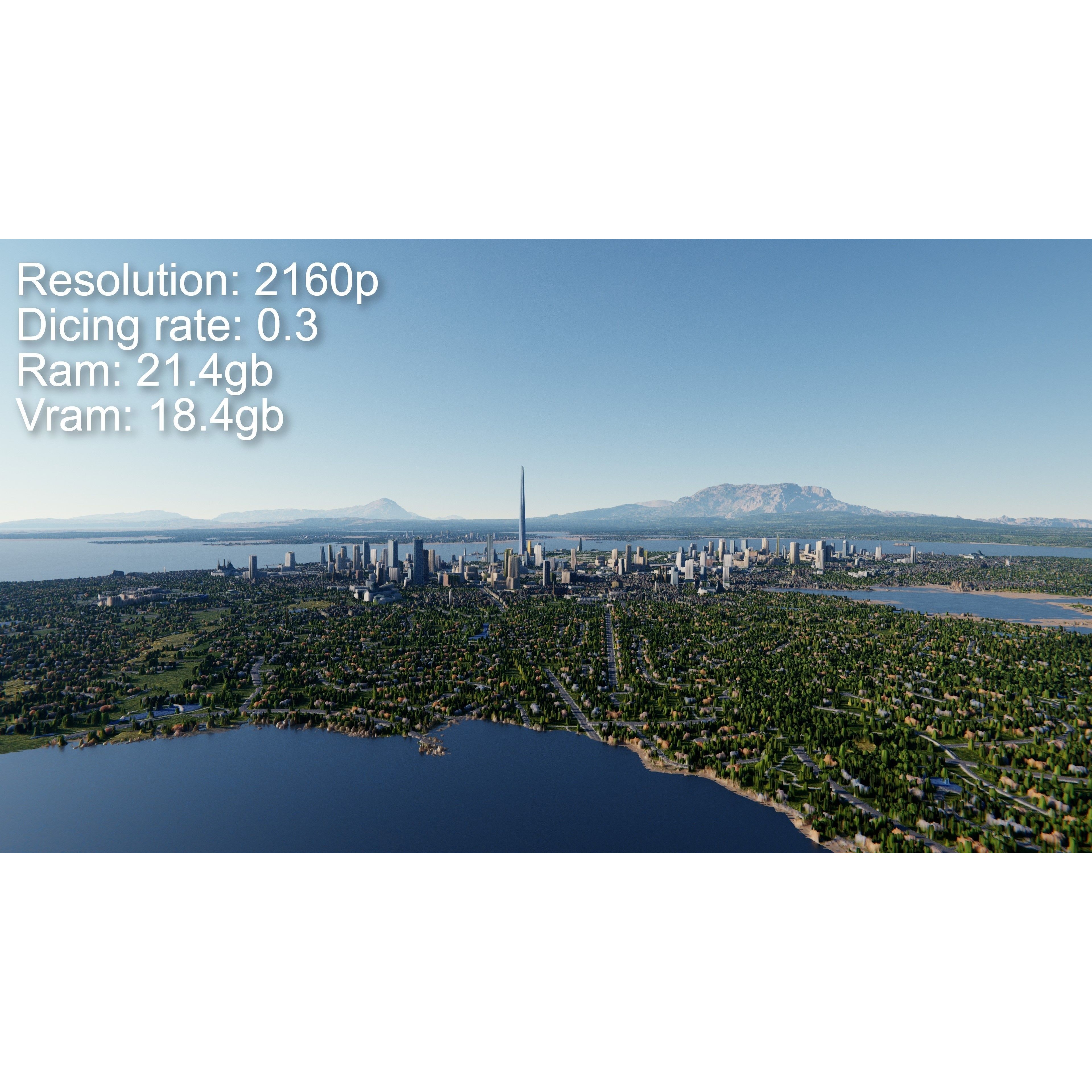 Large Scale Procedural Planet with 3D Cities - 3D Model - View 19