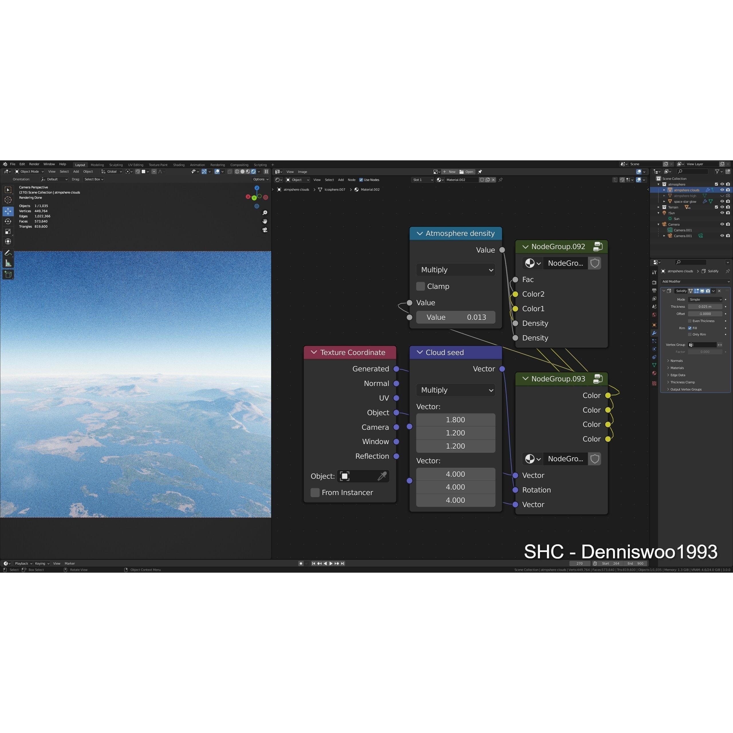 Large Scale Procedural Planet with 3D Cities - 3D Model - View 23