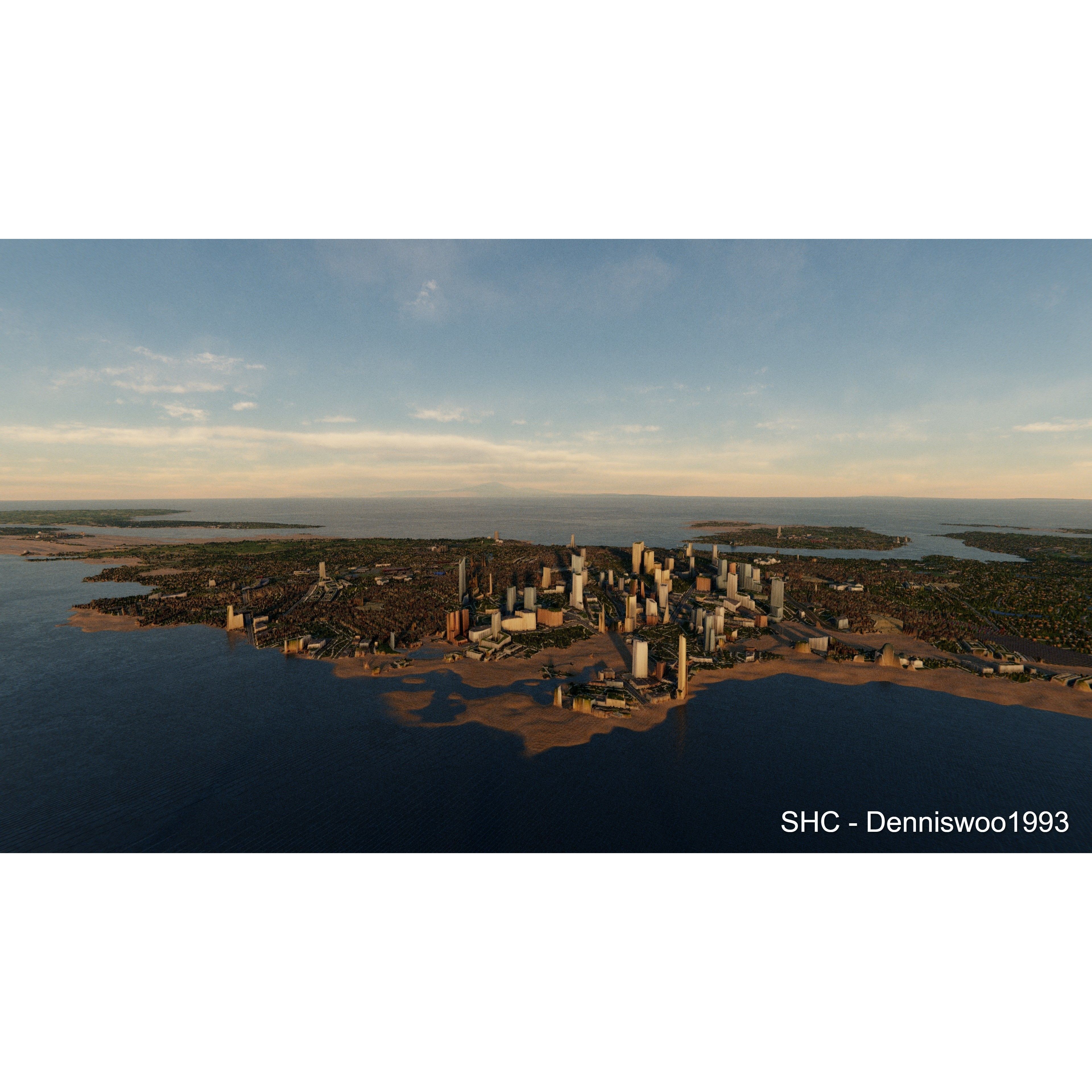 Large Scale Procedural Planet with 3D Cities - 3D Model - View 29