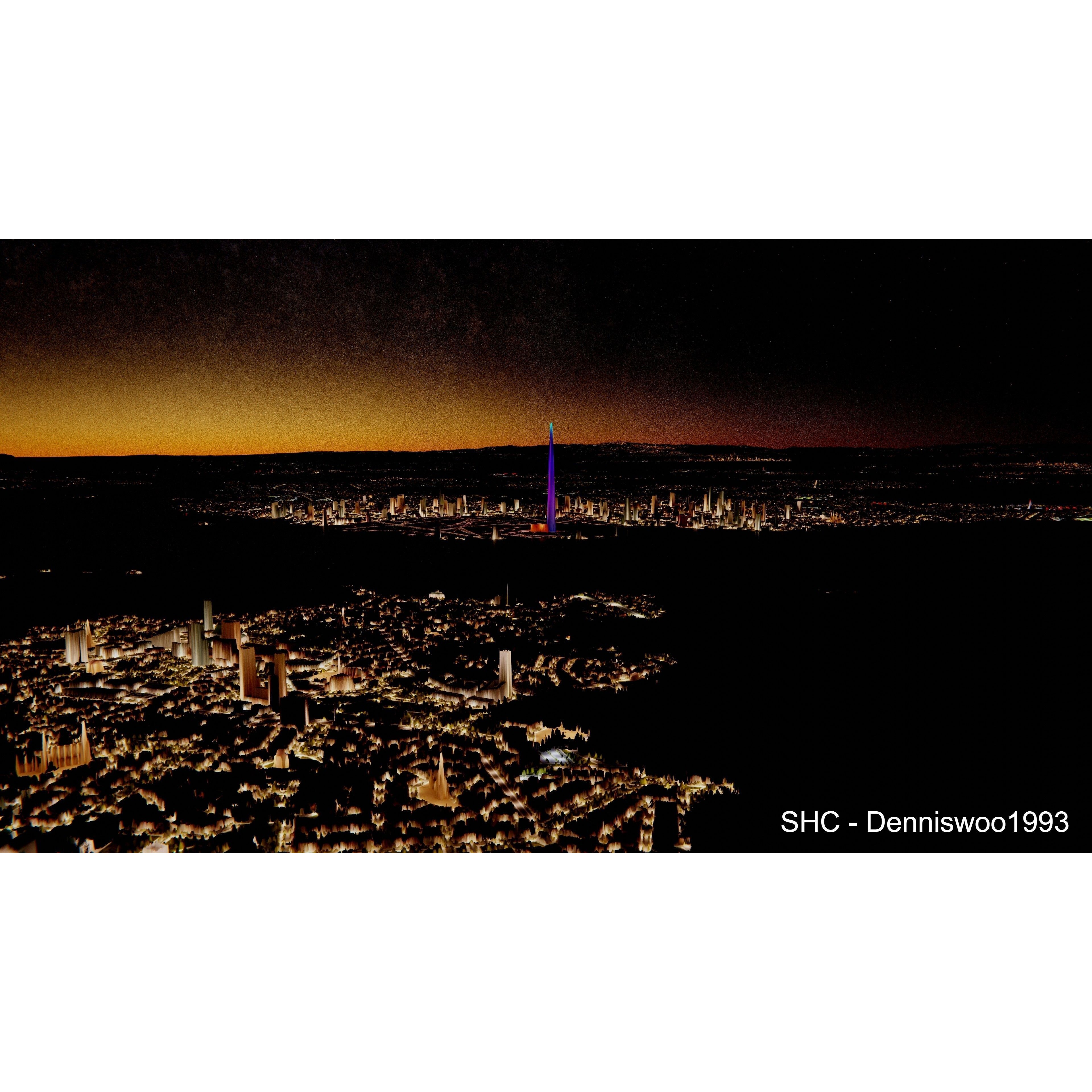 Large Scale Procedural Planet with 3D Cities - 3D Model - View 37