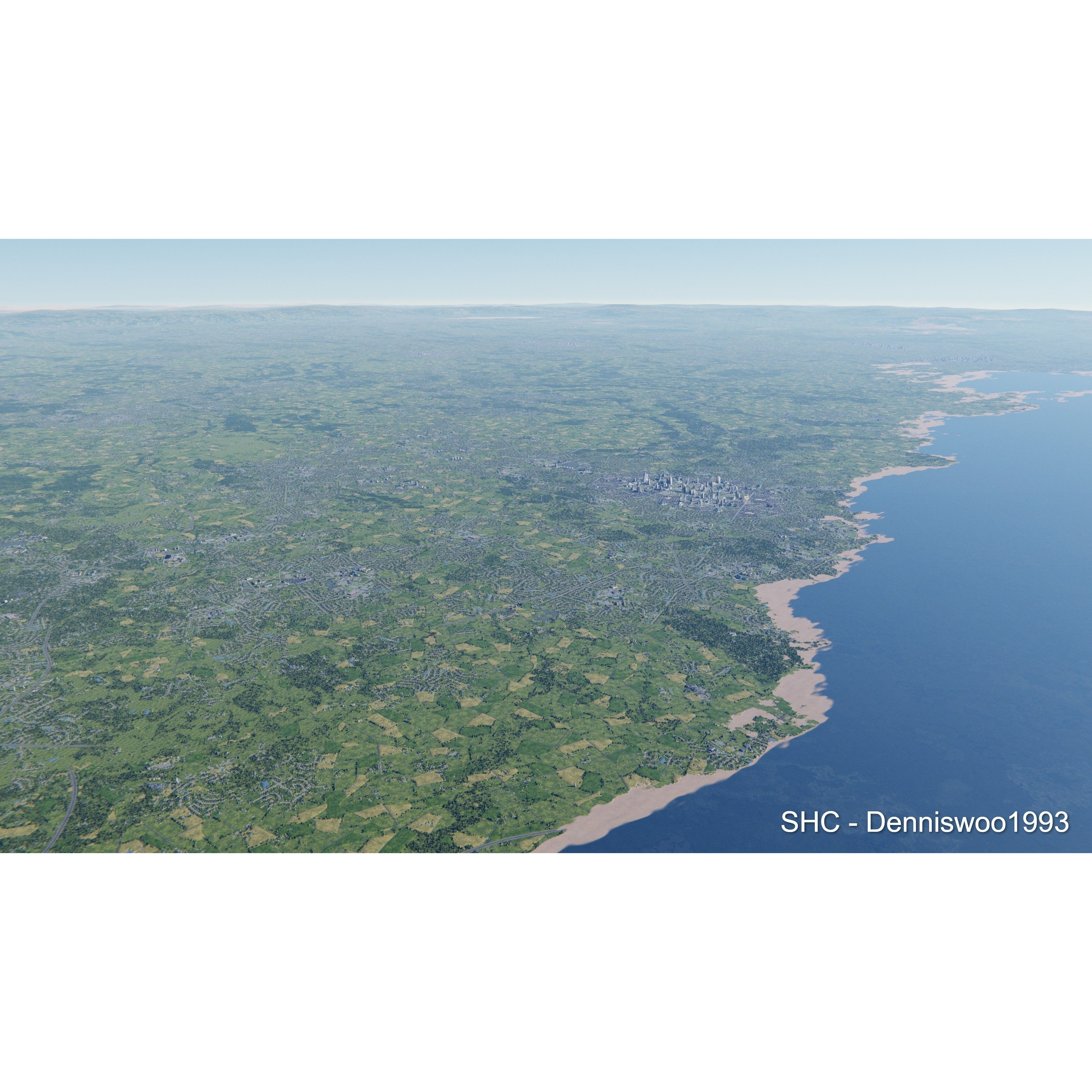 Large Scale Procedural Planet with 3D Cities - 3D Model - View 40