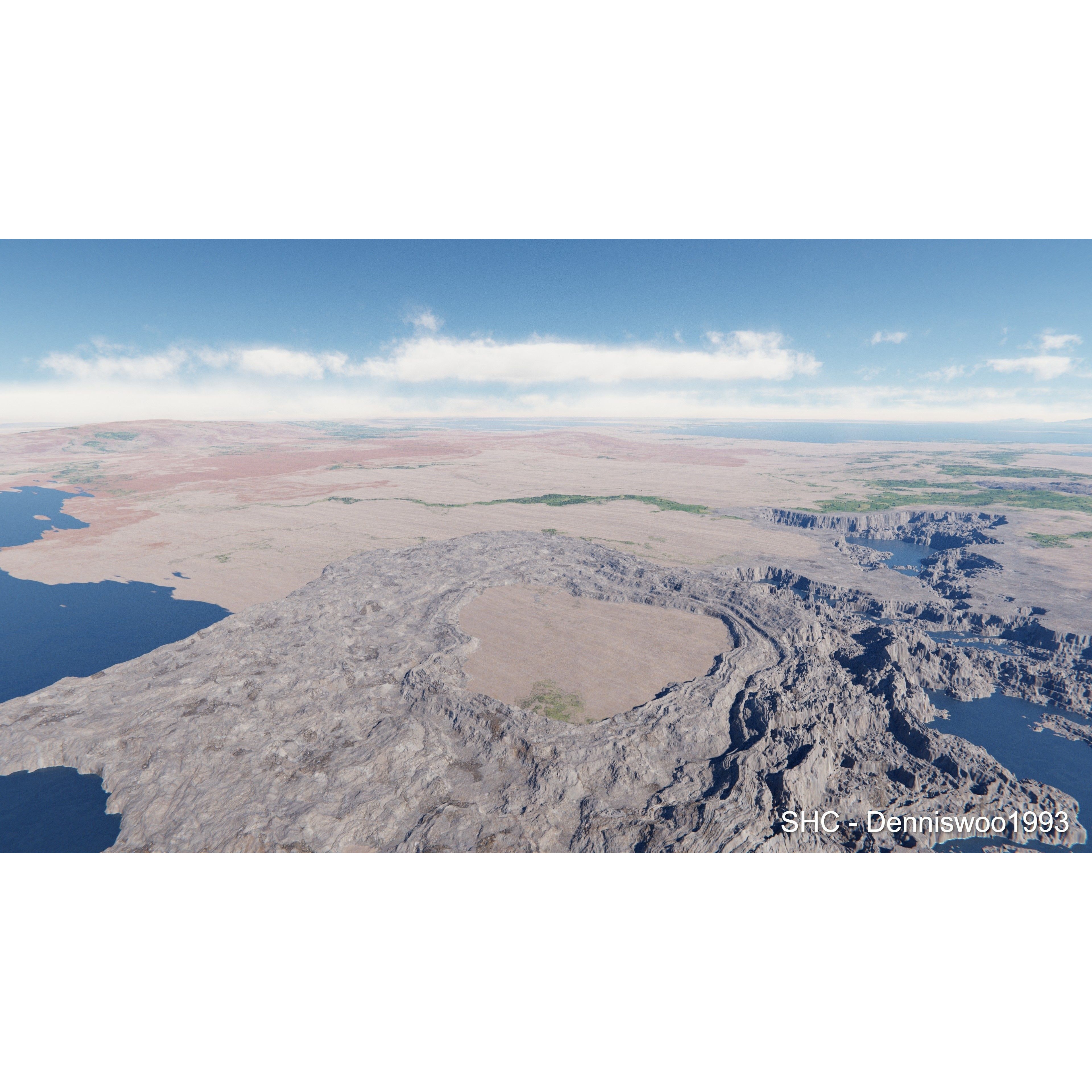 Large Scale Procedural Planet with 3D Cities - 3D Model - View 41