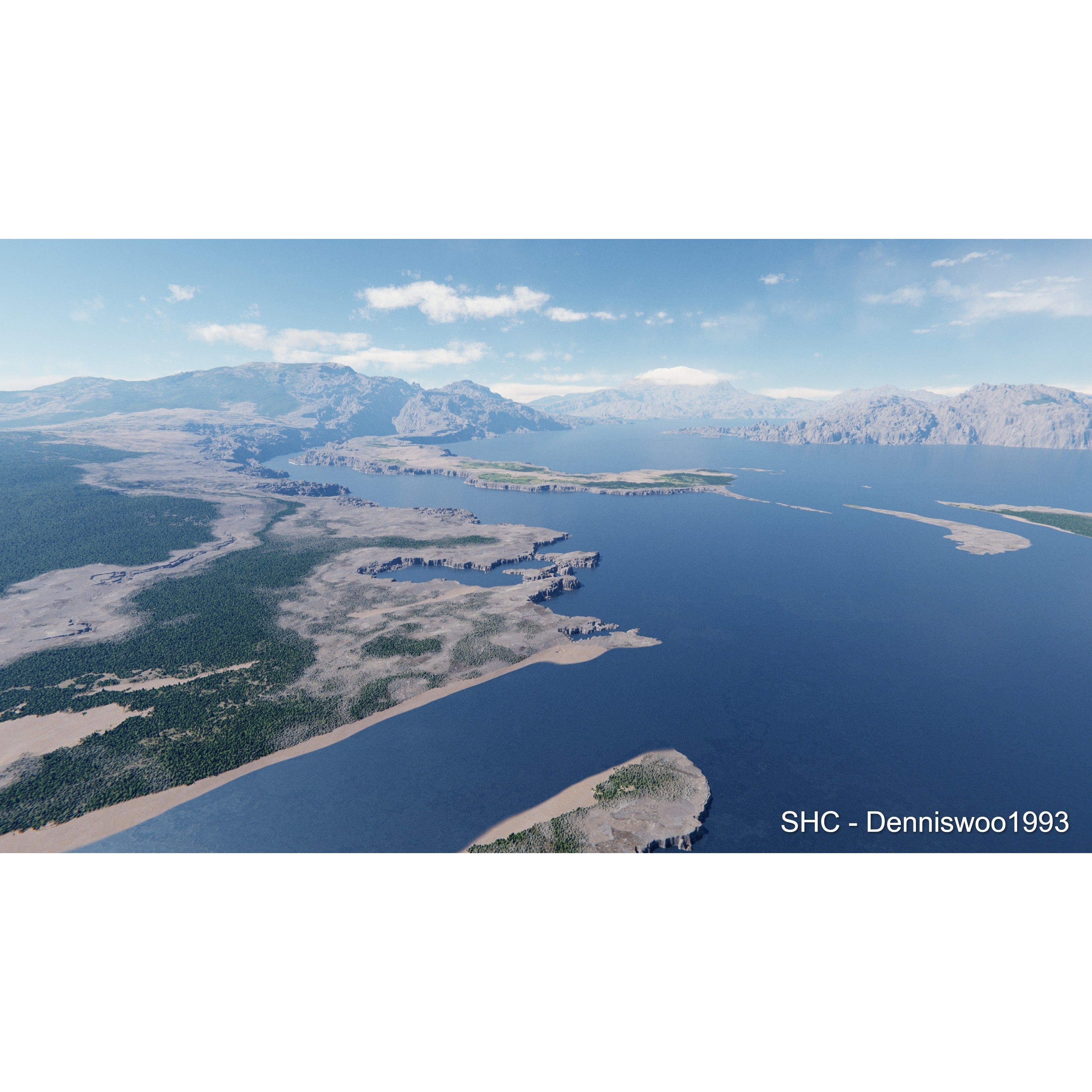 Large Scale Procedural Planet with 3D Cities - 3D Model - View 43