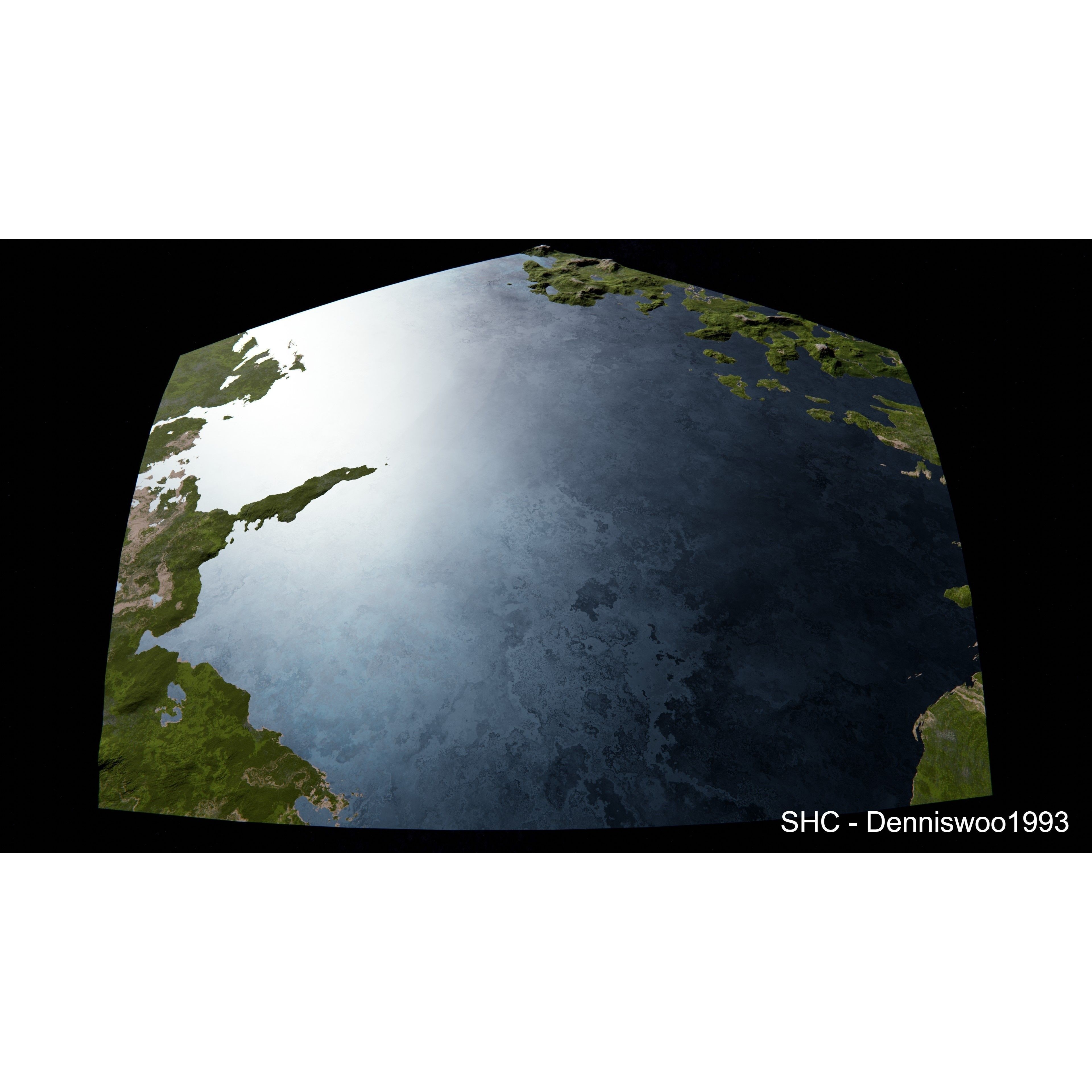 Large Scale Procedural Planet with 3D Cities - 3D Model - View 47