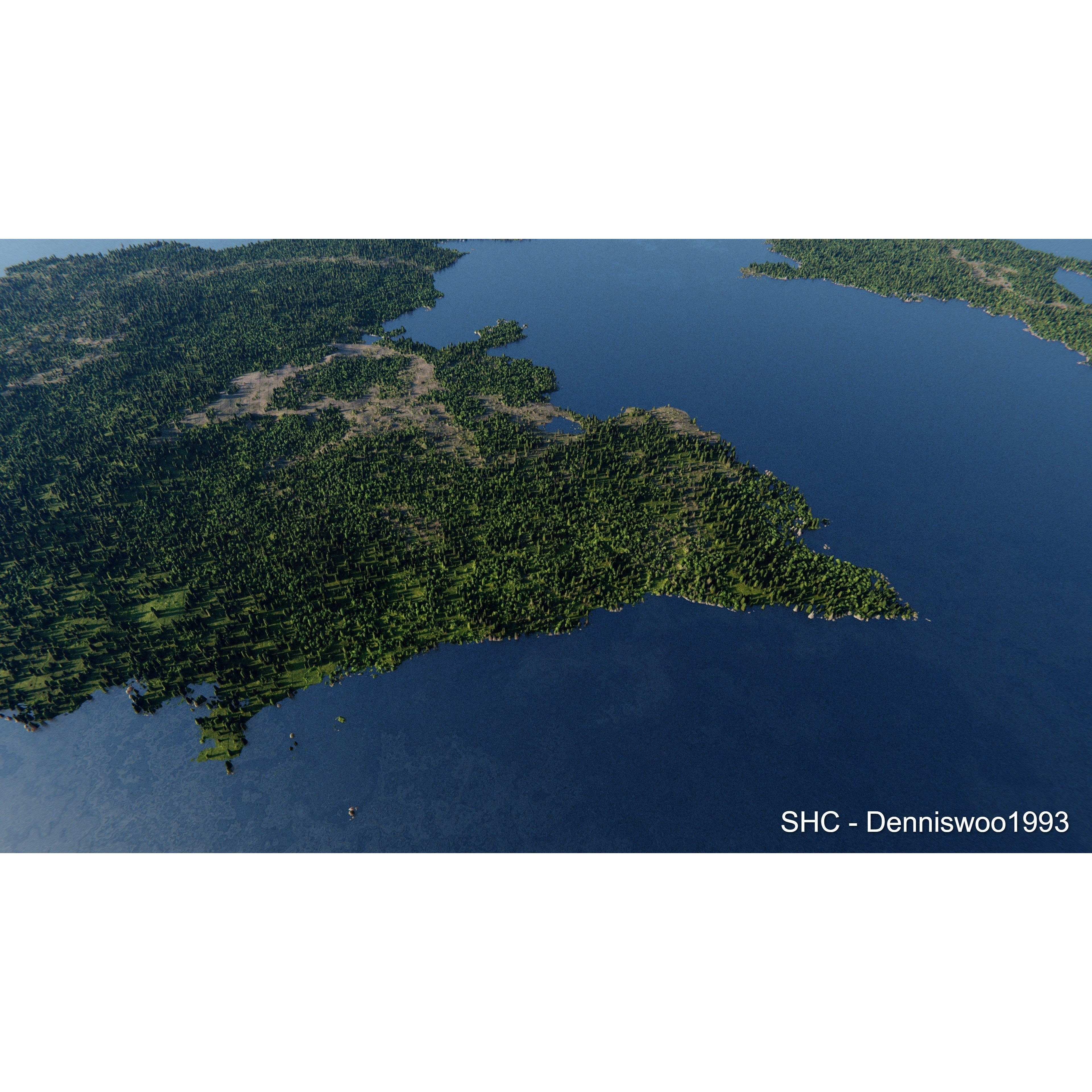 Large Scale Procedural Planet with 3D Cities - 3D Model - View 55