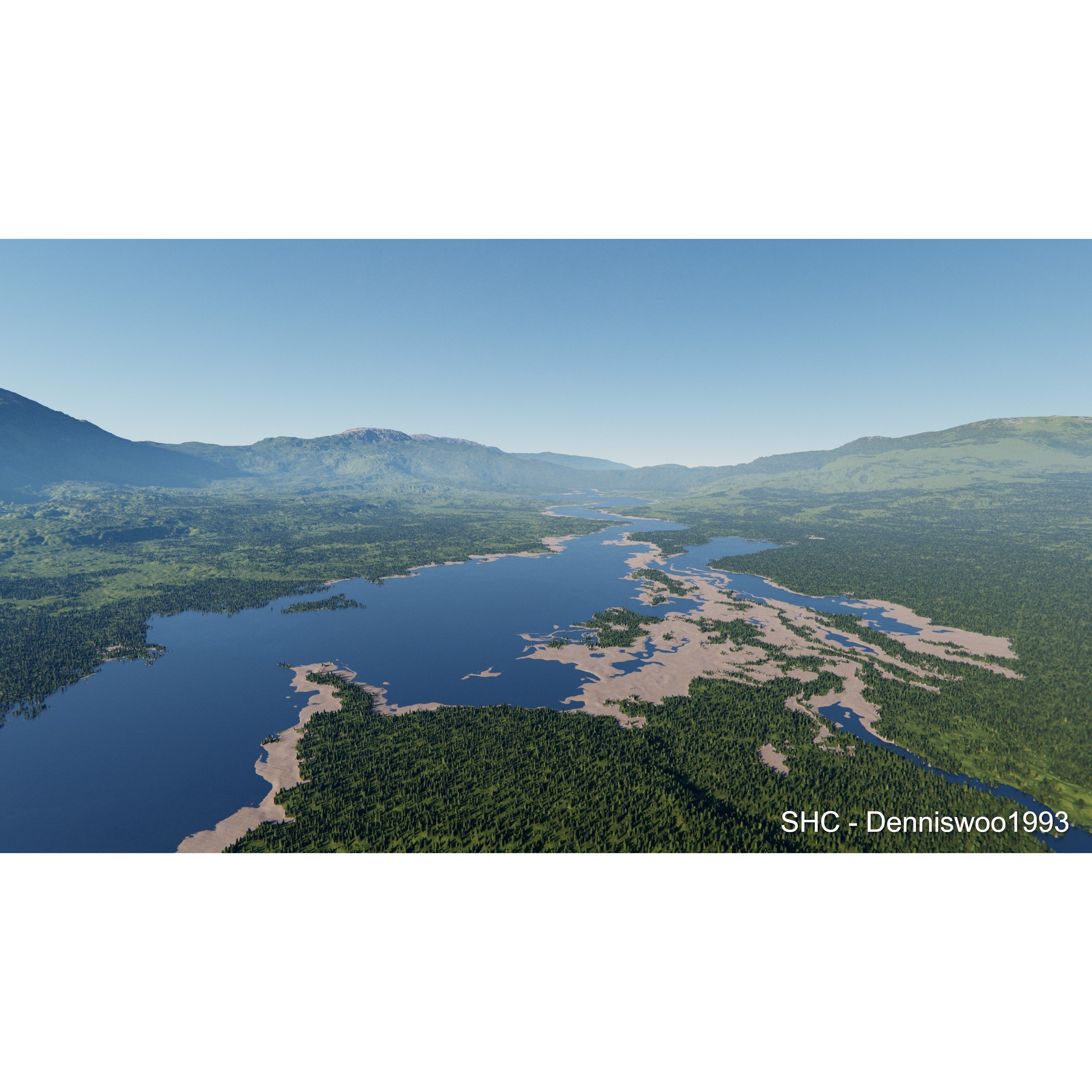 Large Scale Procedural Planet with 3D Cities - 3D Model - View 56