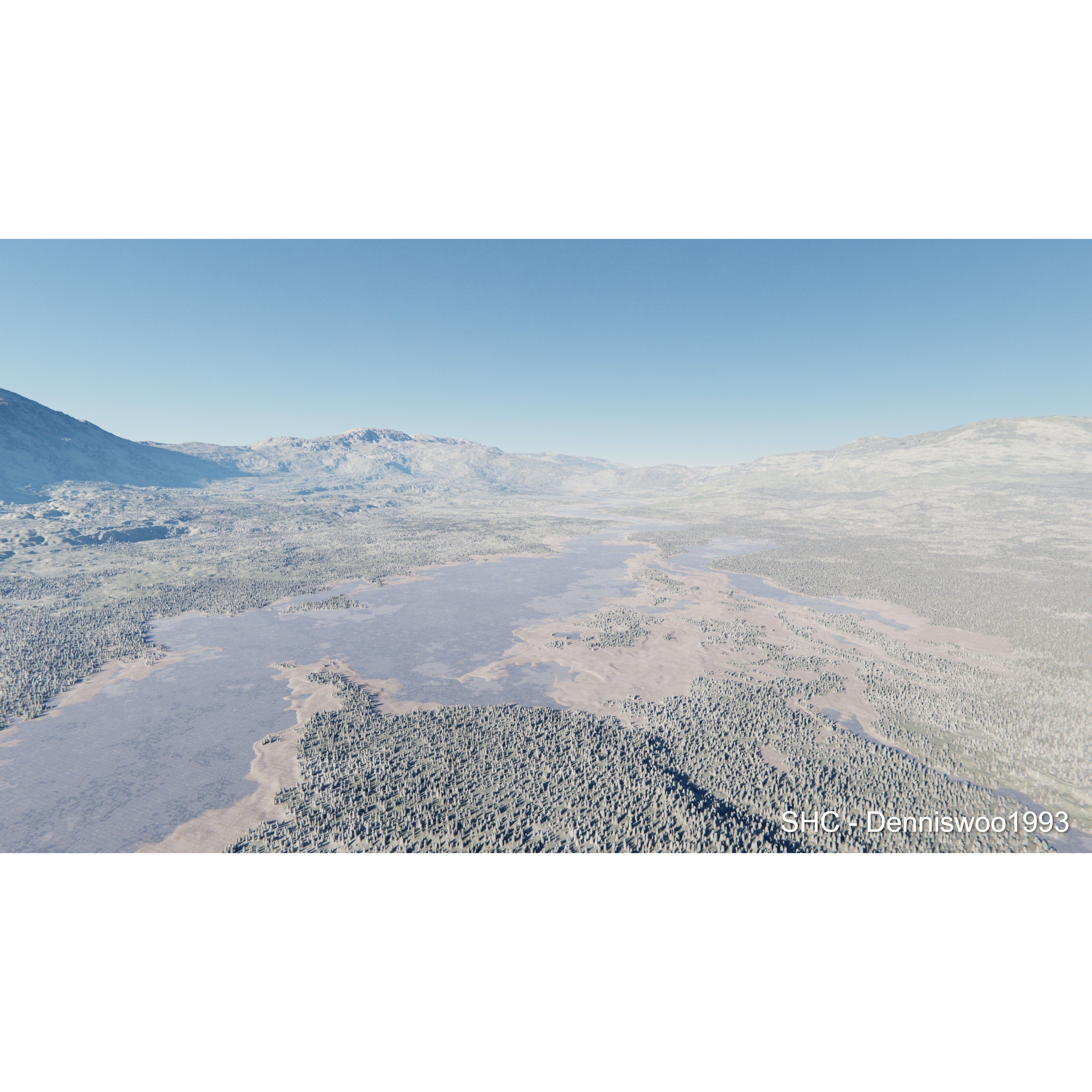 Large Scale Procedural Planet with 3D Cities - 3D Model - View 57