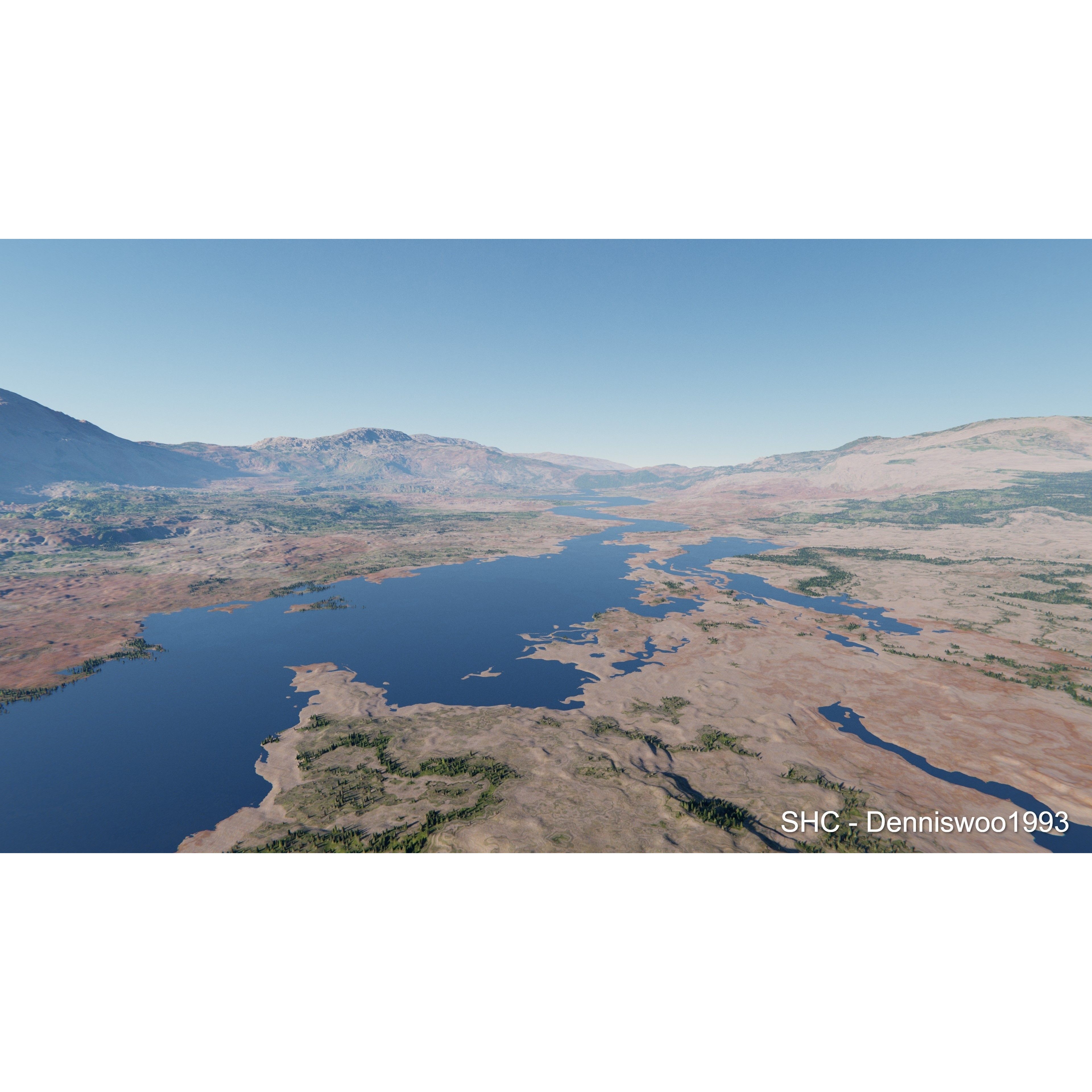 Large Scale Procedural Planet with 3D Cities - 3D Model - View 58