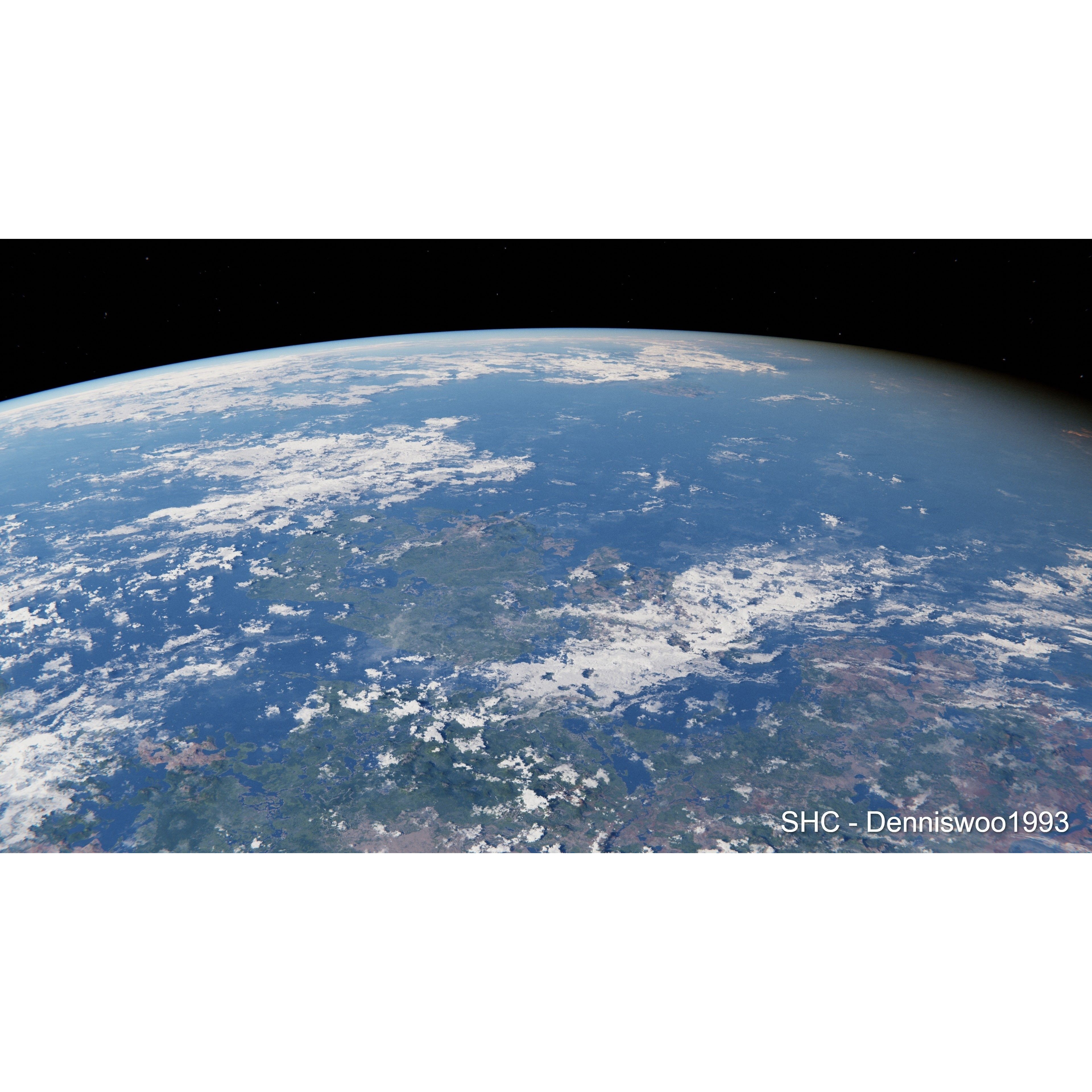 Large Scale Procedural Planet with 3D Cities - 3D Model - View 6