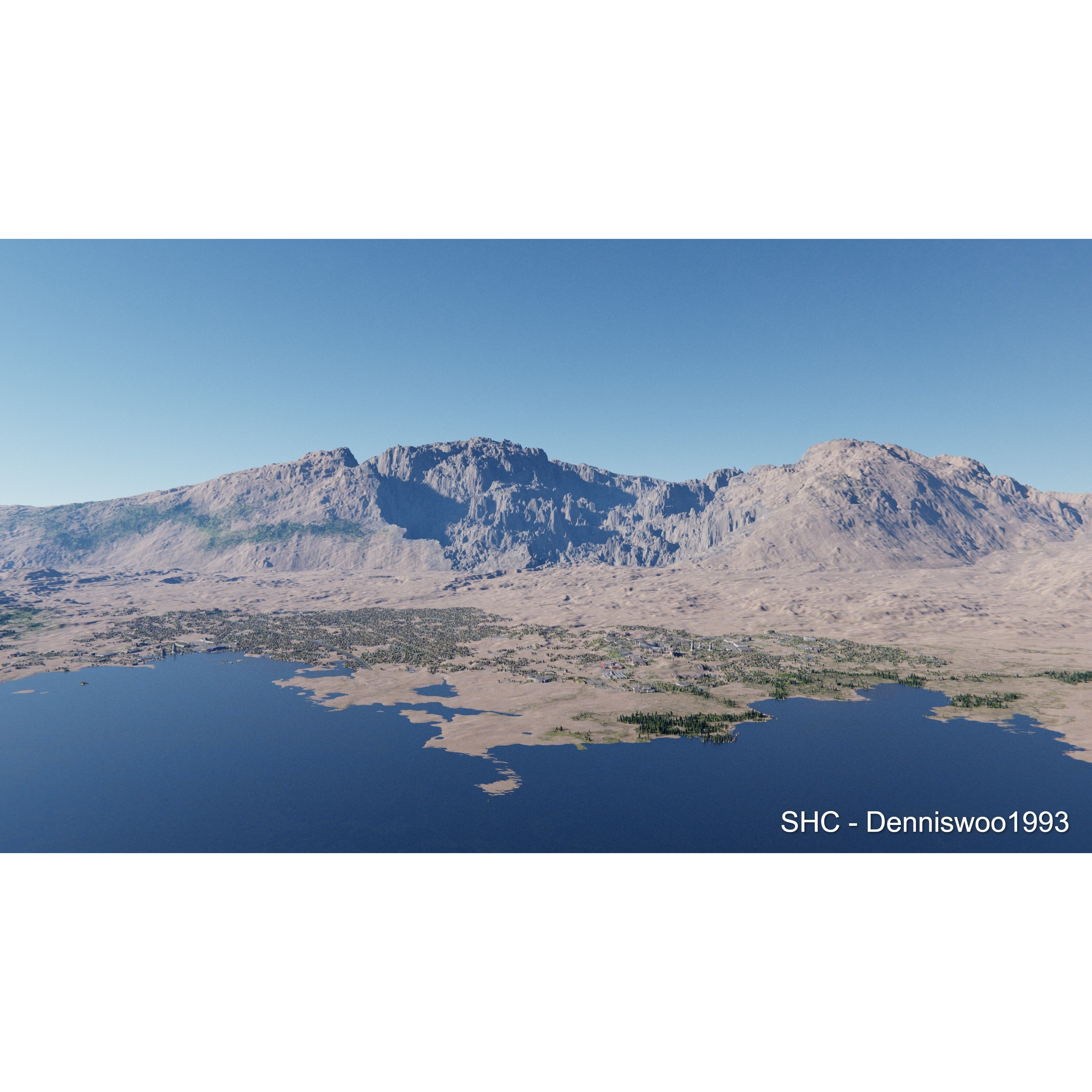 Large Scale Procedural Planet with 3D Cities - 3D Model - View 63