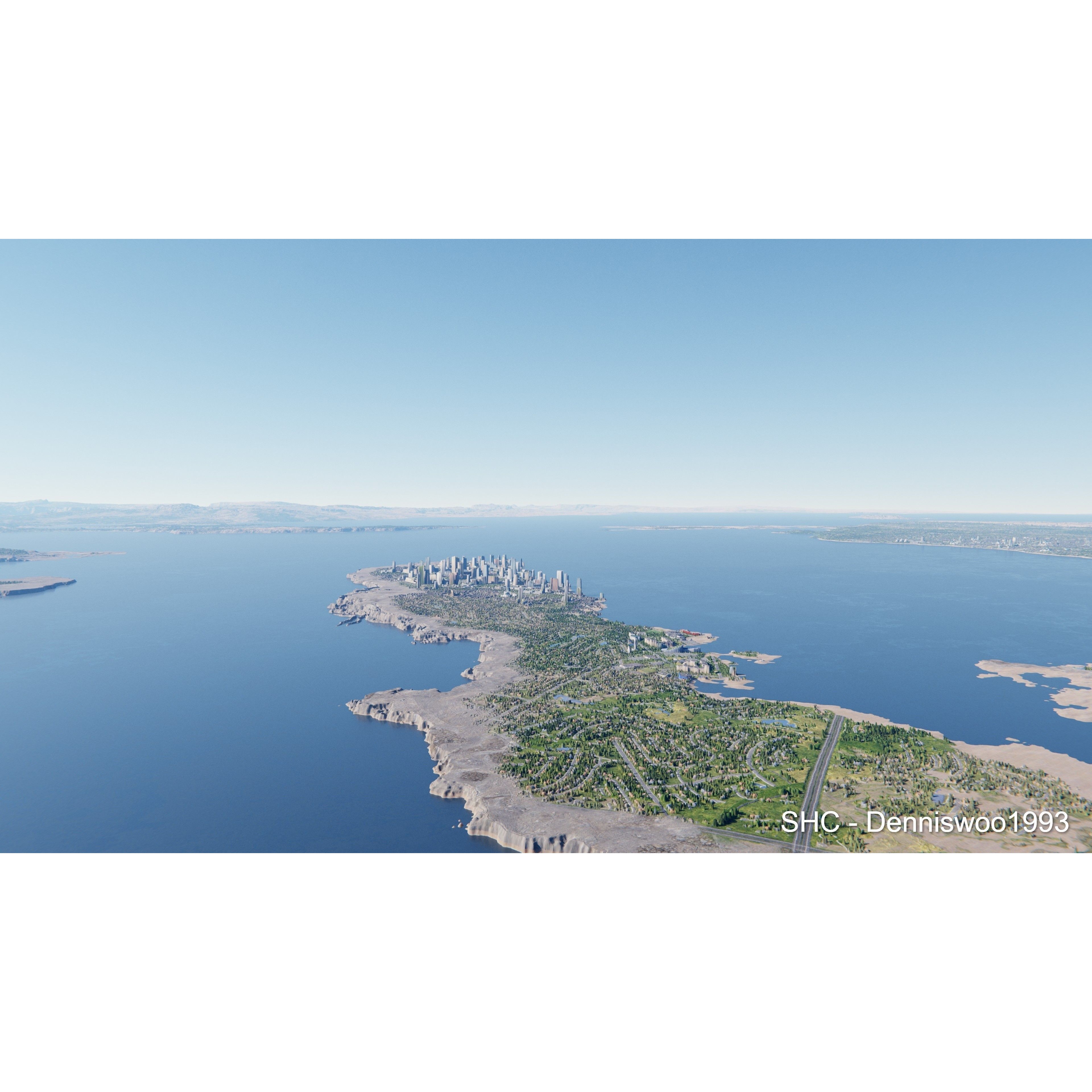 Large Scale Procedural Planet with 3D Cities - 3D Model - View 64