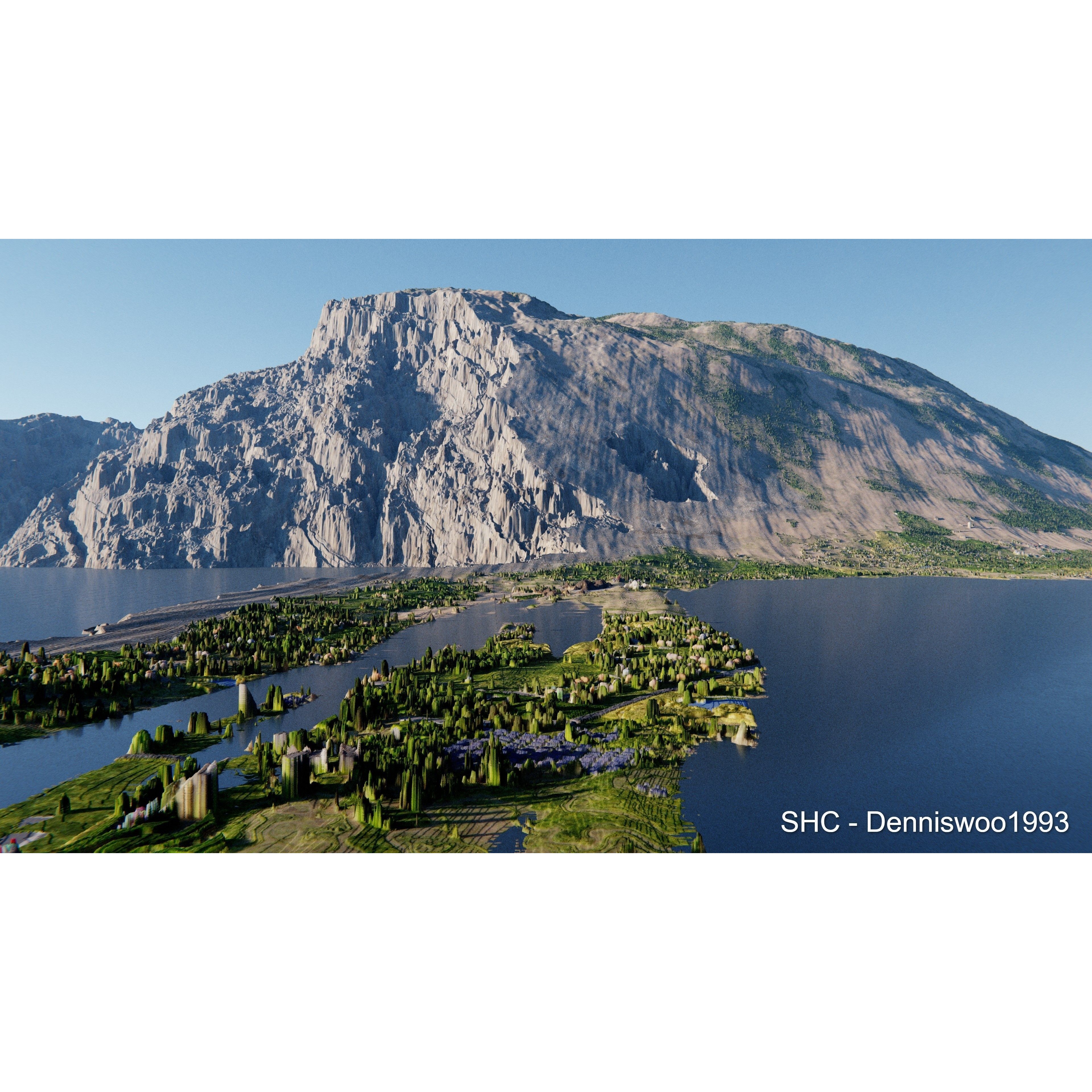 Large Scale Procedural Planet with 3D Cities - 3D Model - View 65