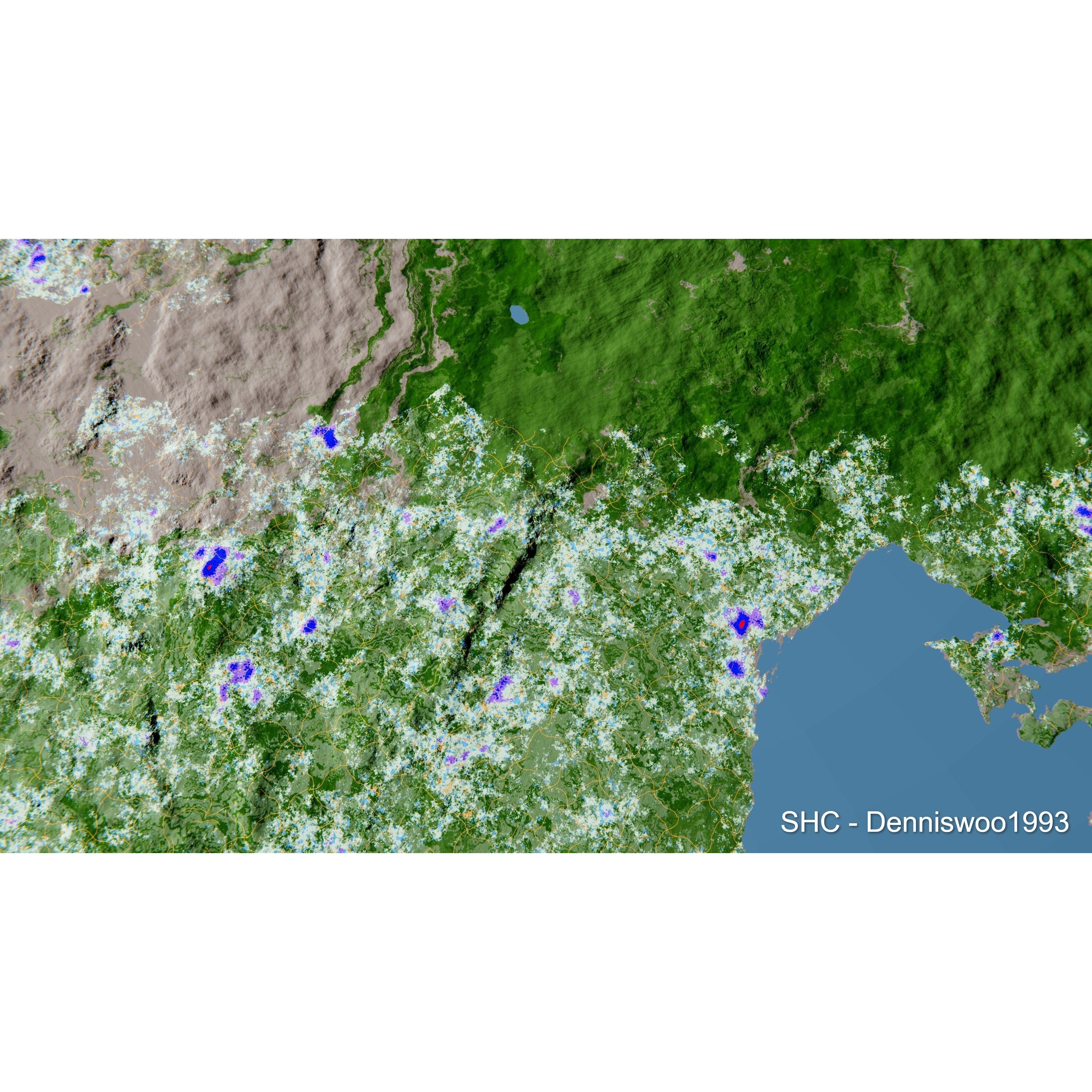 Large Scale Procedural Planet with 3D Cities - 3D Model - View 69